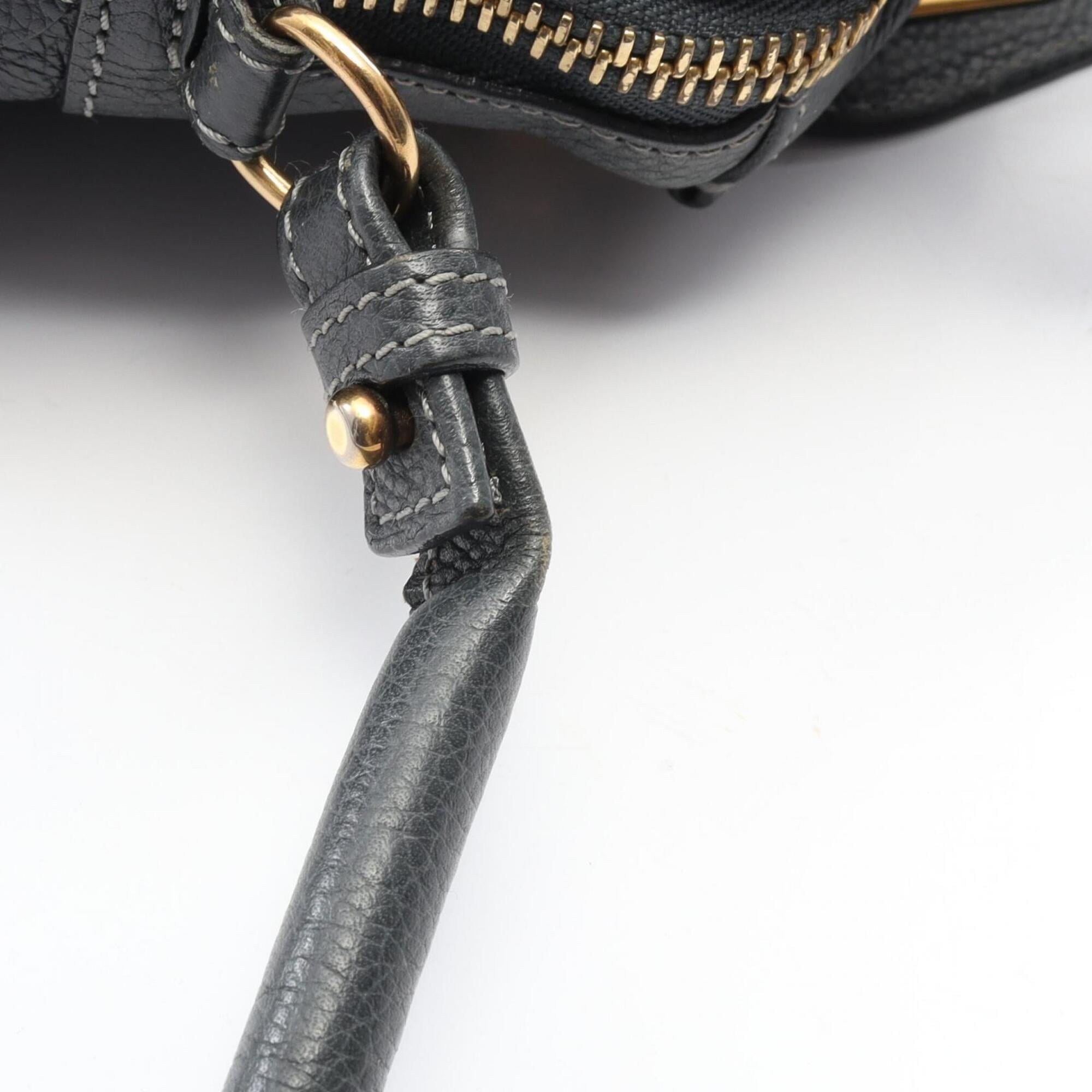 Chloé Gray Leather Handbag (Pre-Owned)