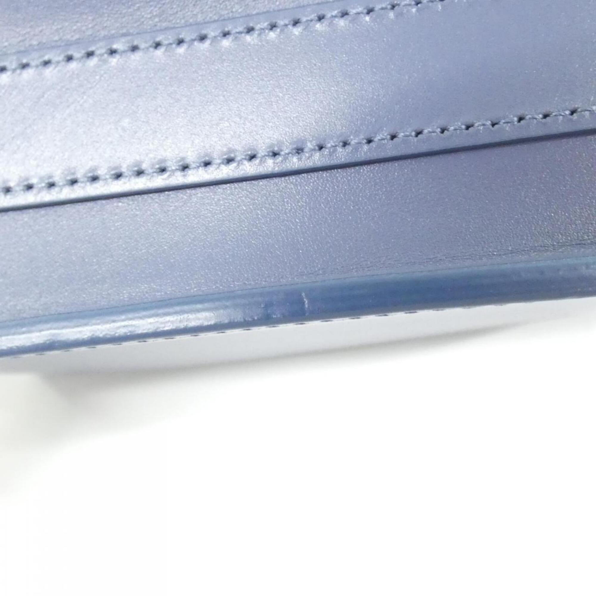 Christian Dior Blue Leather Shoulder Bag (Pre-Owned)
