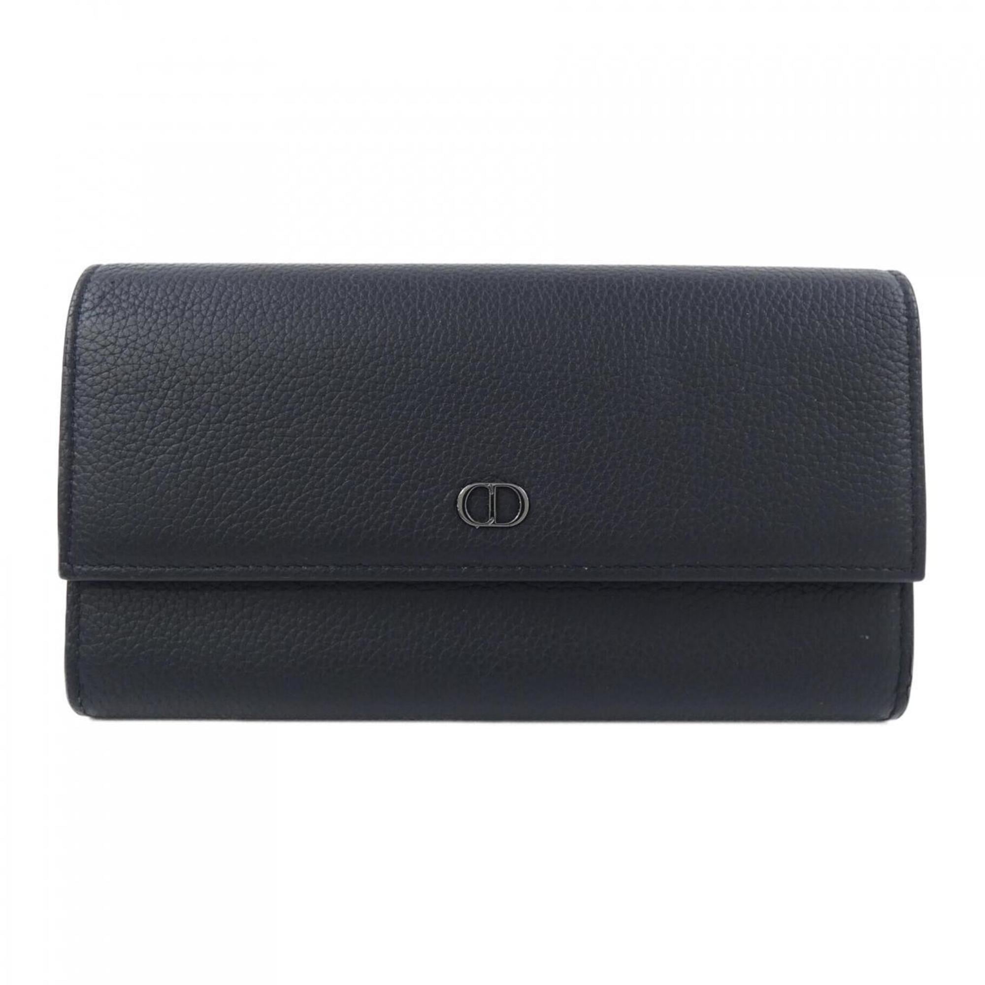 Christian Dior Black Long Bill Wallet (Bi-Fold) (Pre-Owned)
