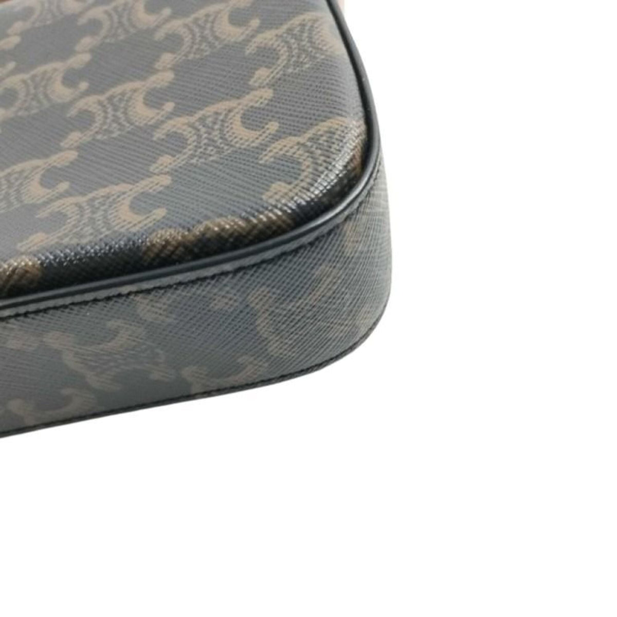 Celine Black Brown Pvc Leather Shoulder Bag (Pre-Owned)