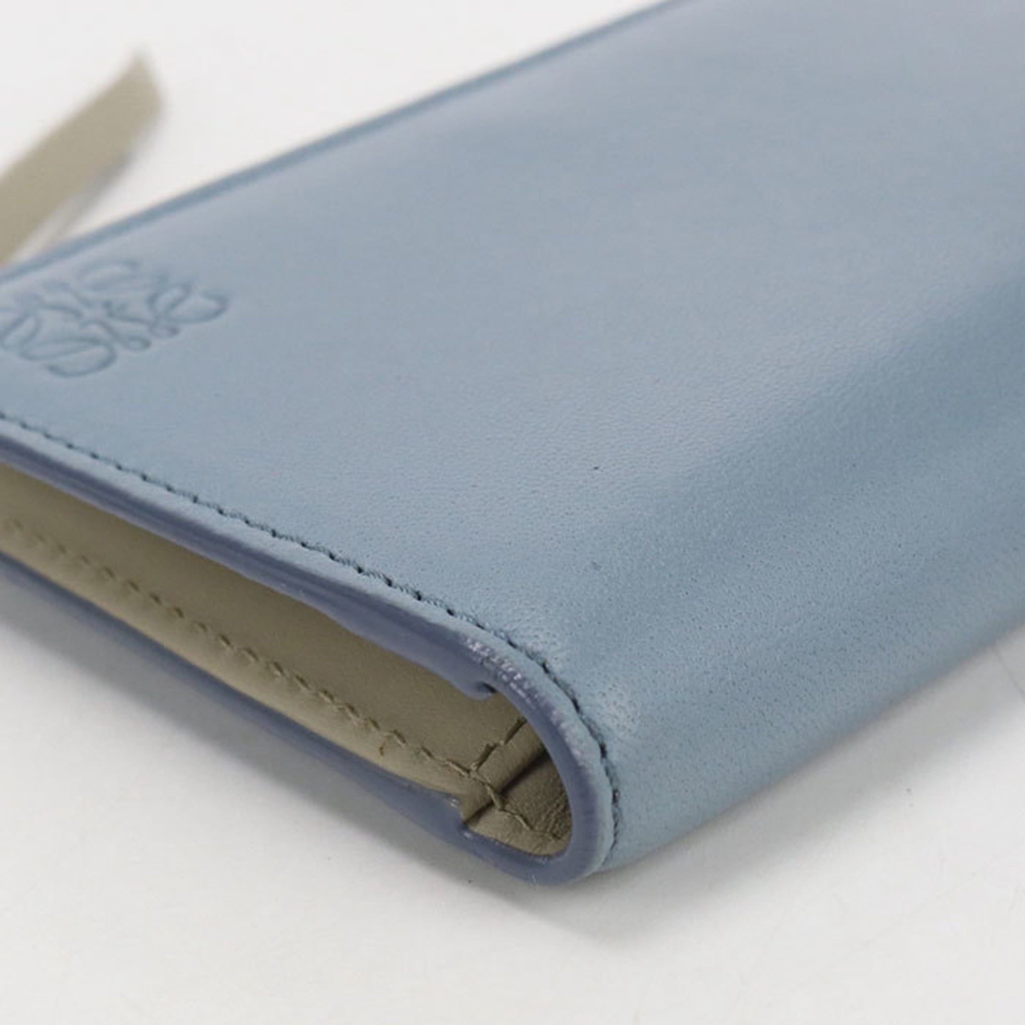 Loewe Blue Leather Wallet (Bi-Fold) (Pre-Owned)