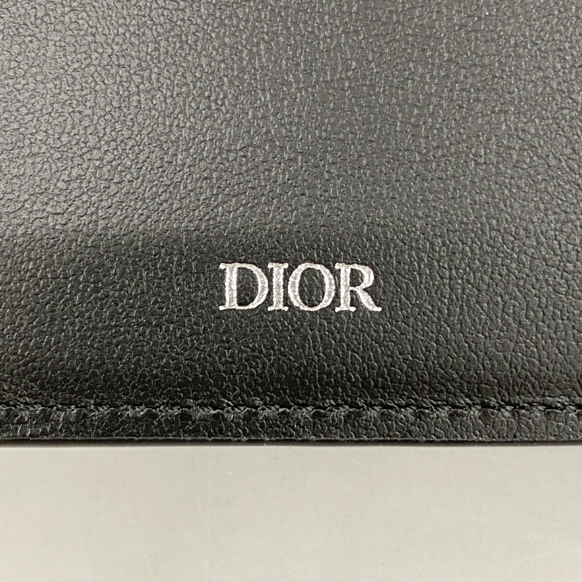 Christian Dior Black Leather Wallet (Bi-Fold) (Pre-Owned)