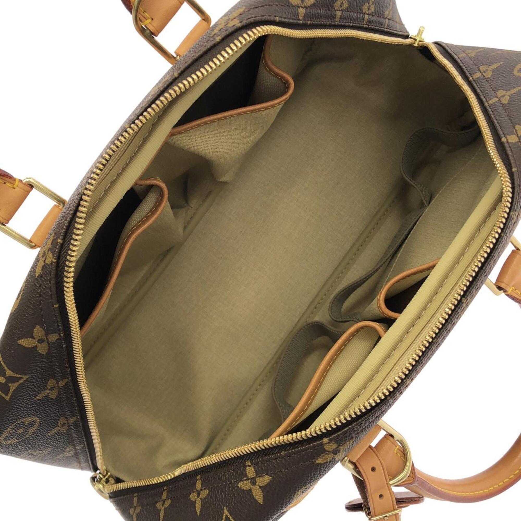 Louis Vuitton Marron Coated Canvas Handbag (Pre-Owned)