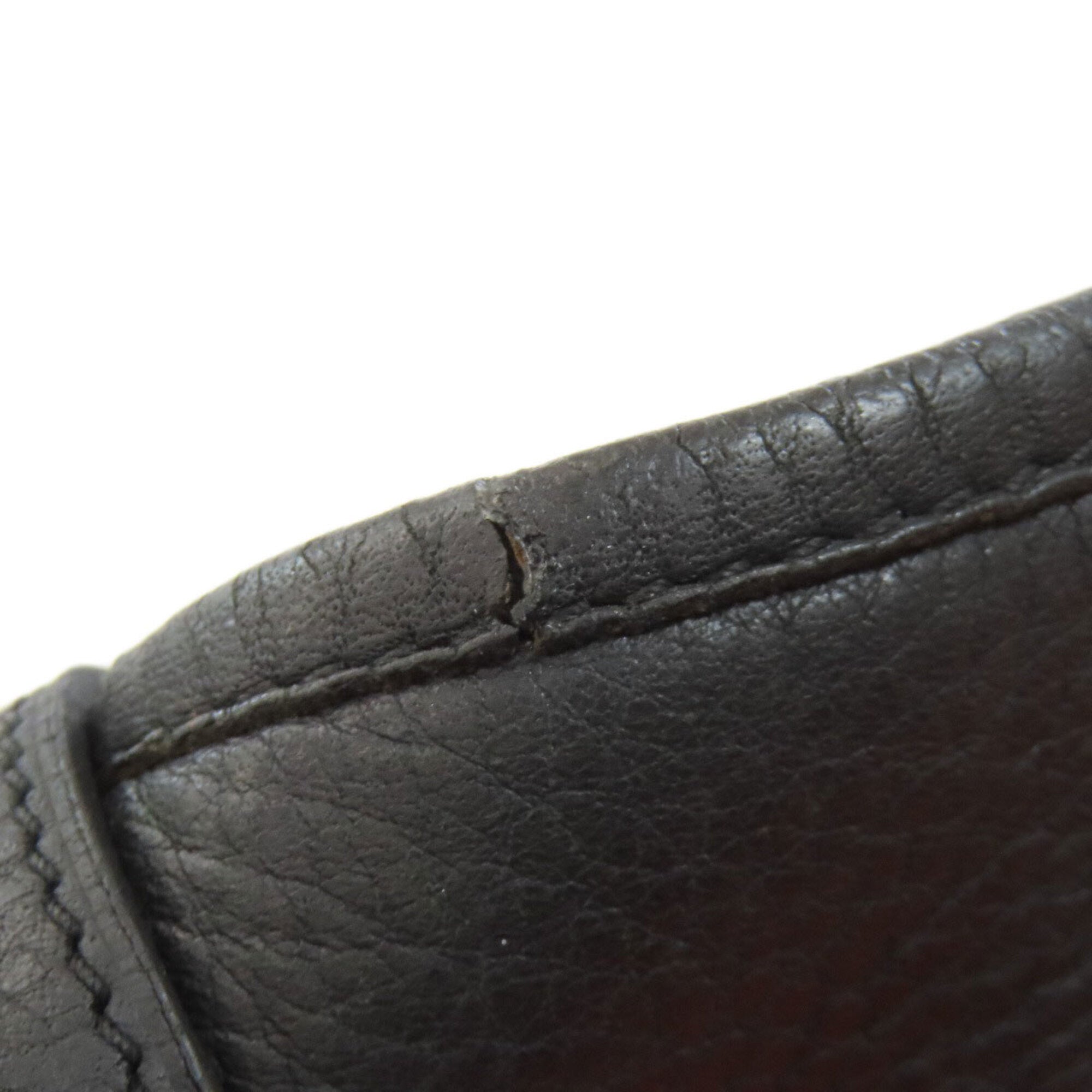 Hermes Black Taurillon Clemence Leather Shoulder Bag (Pre-Owned)