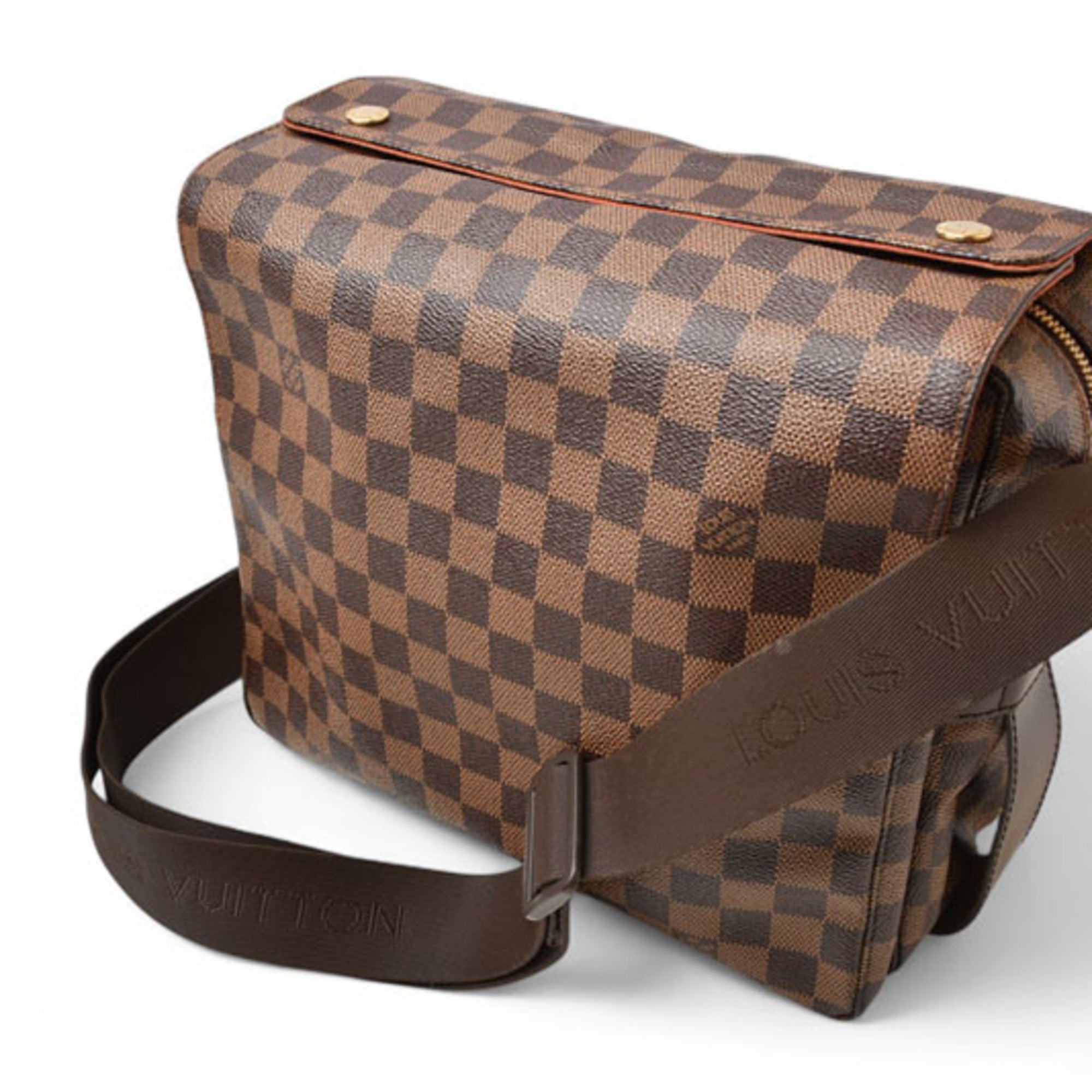 Louis Vuitton Damier Brown Damier Canvas Coated Canvas Shoulder Bag (Pre-Owned)