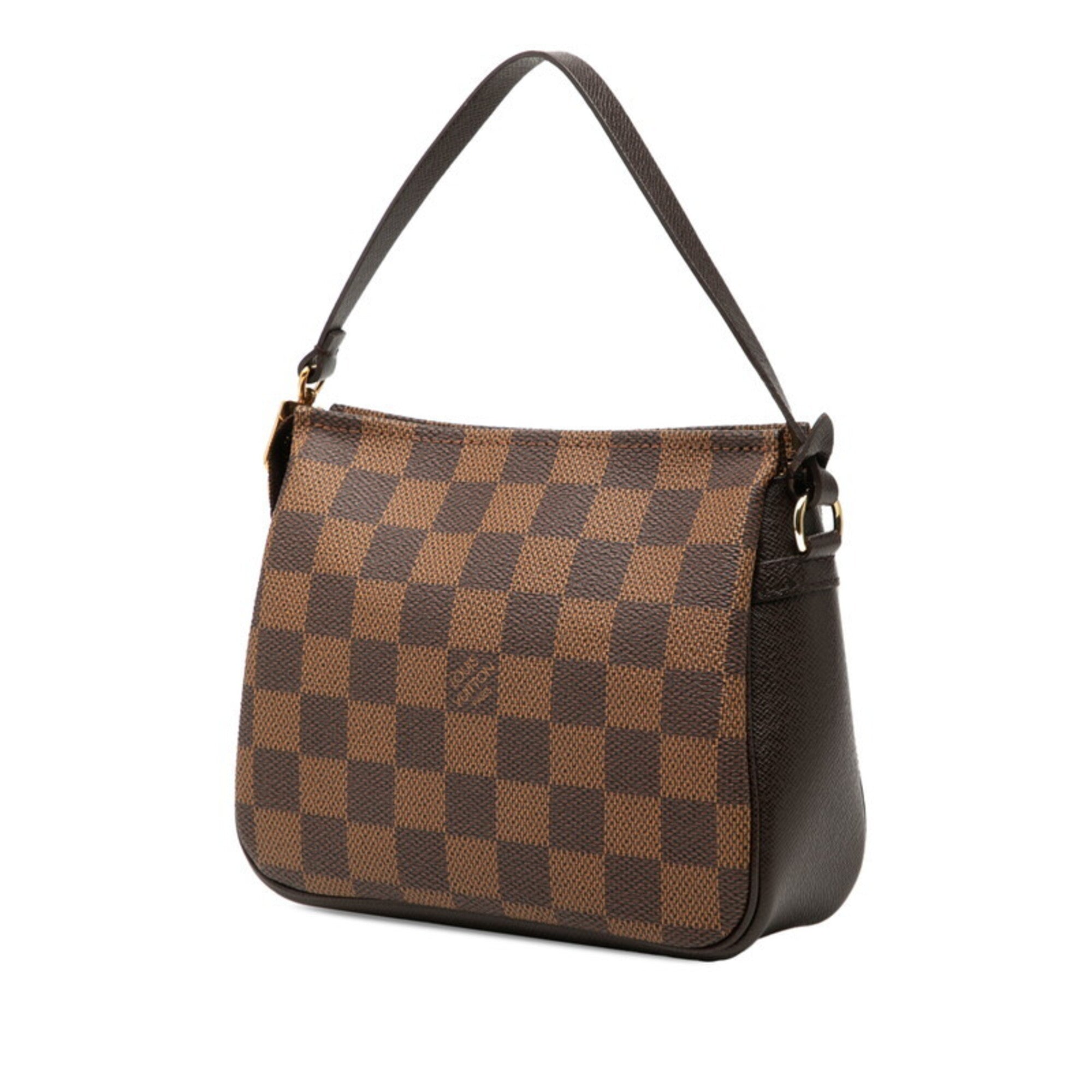 Louis Vuitton Brown Pvc Leather Handbag Pouch (Pre-Owned)