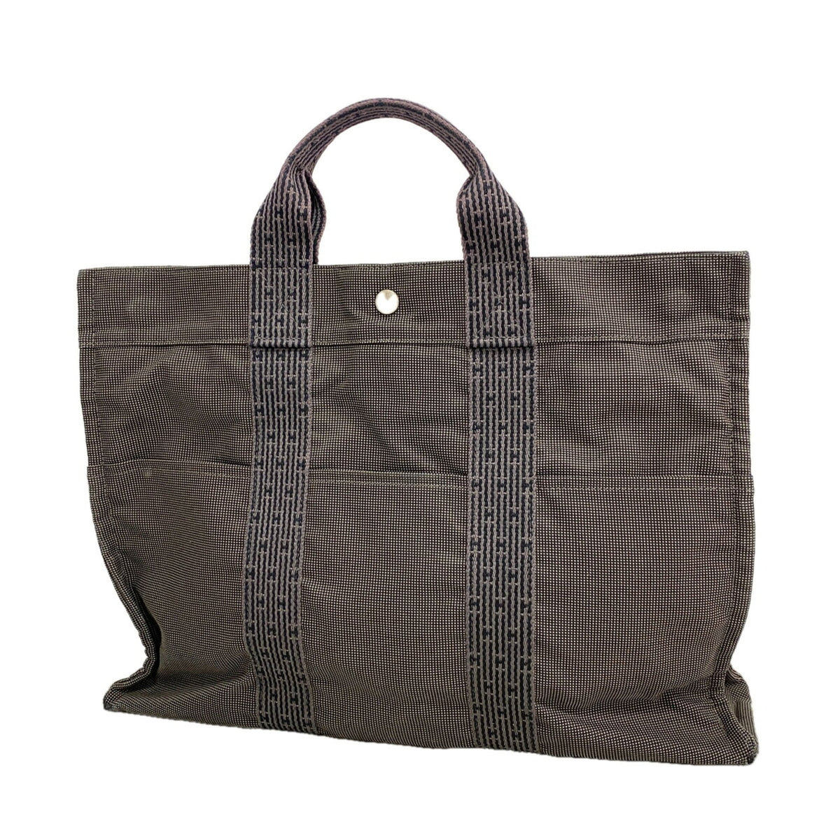 Hermes Gray Nylon Tote Bag (Pre-Owned)