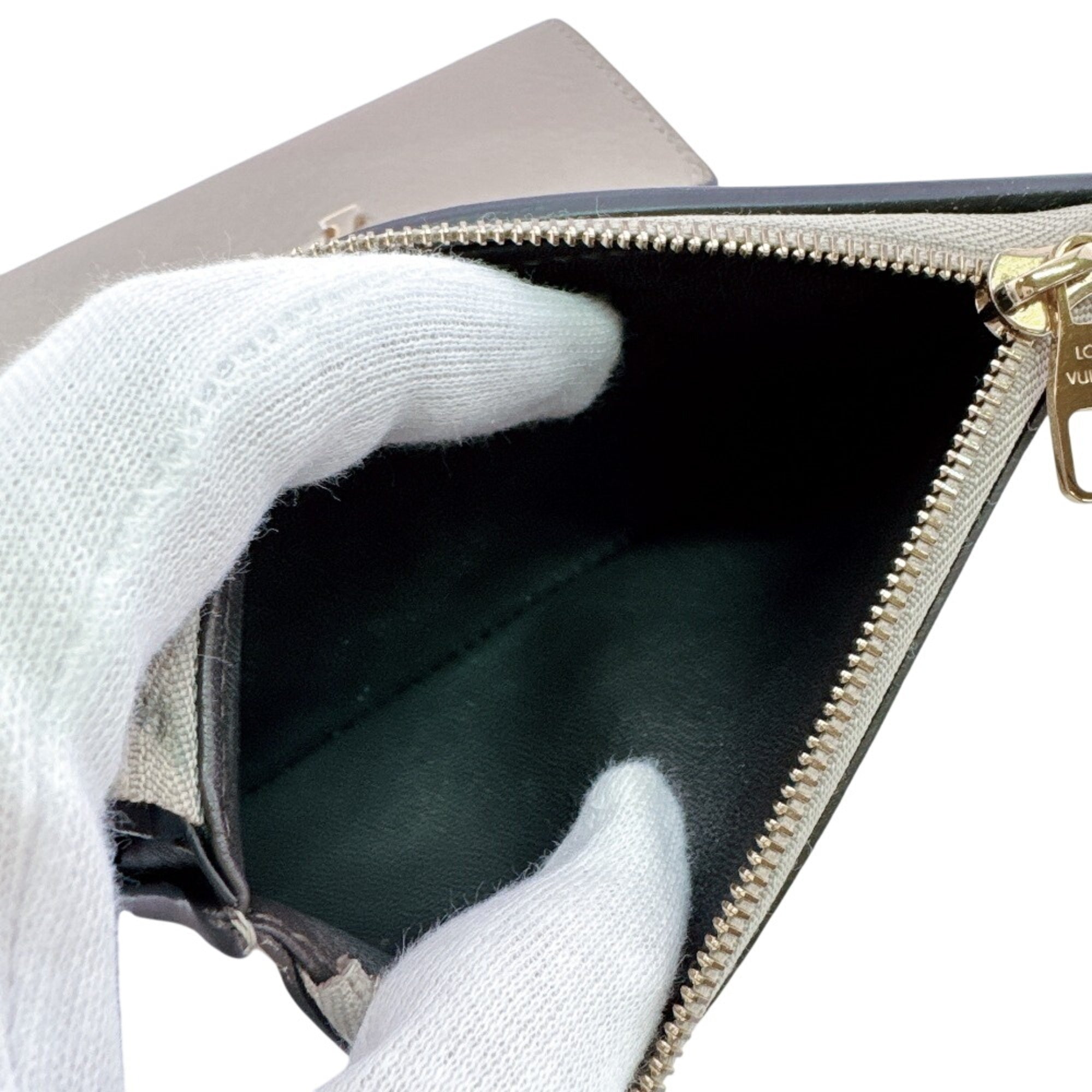 Louis Vuitton Beige Wallet (Tri-Fold) (Pre-Owned)