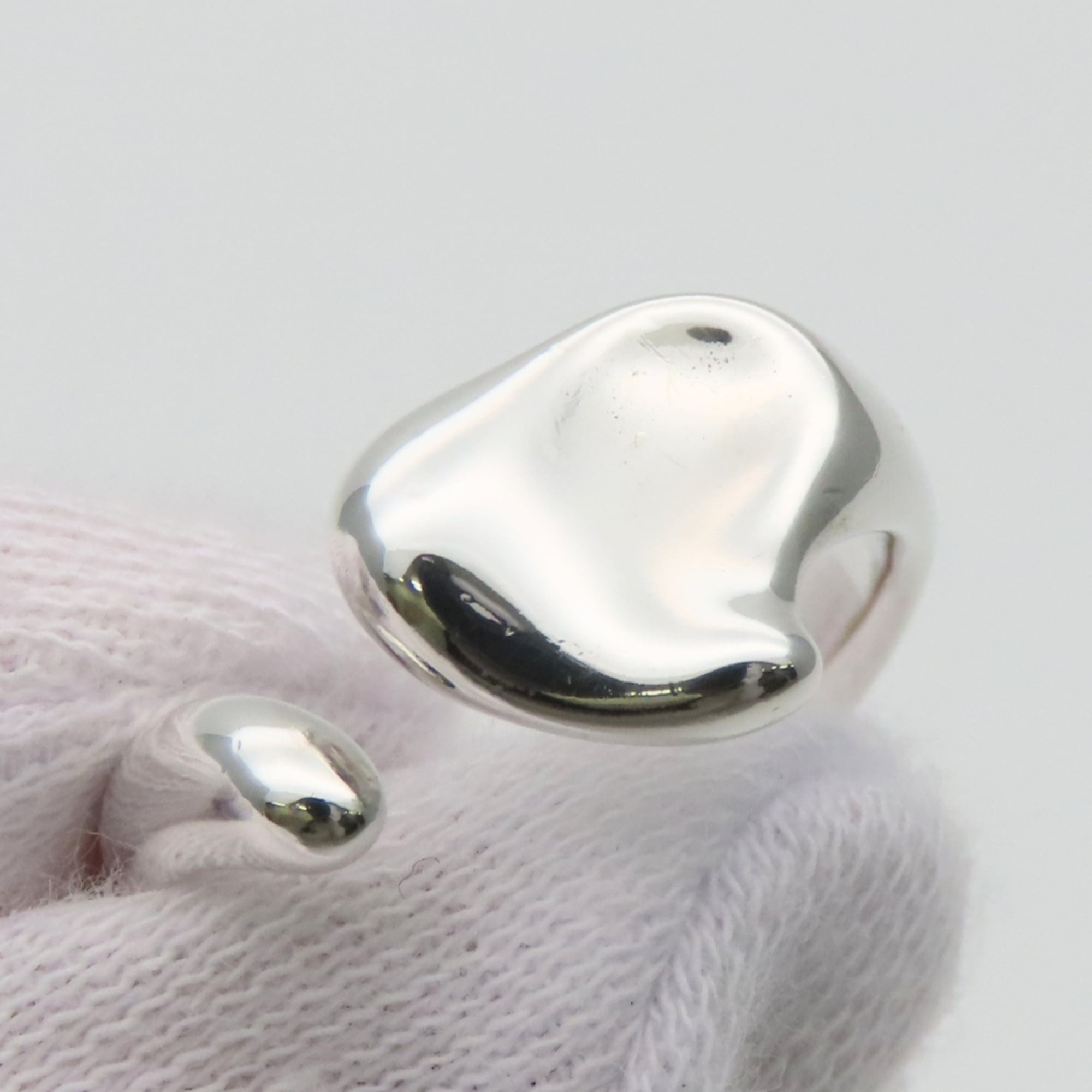 Tiffany Heart Silver Silver 925 Band Ring (Pre-Owned)