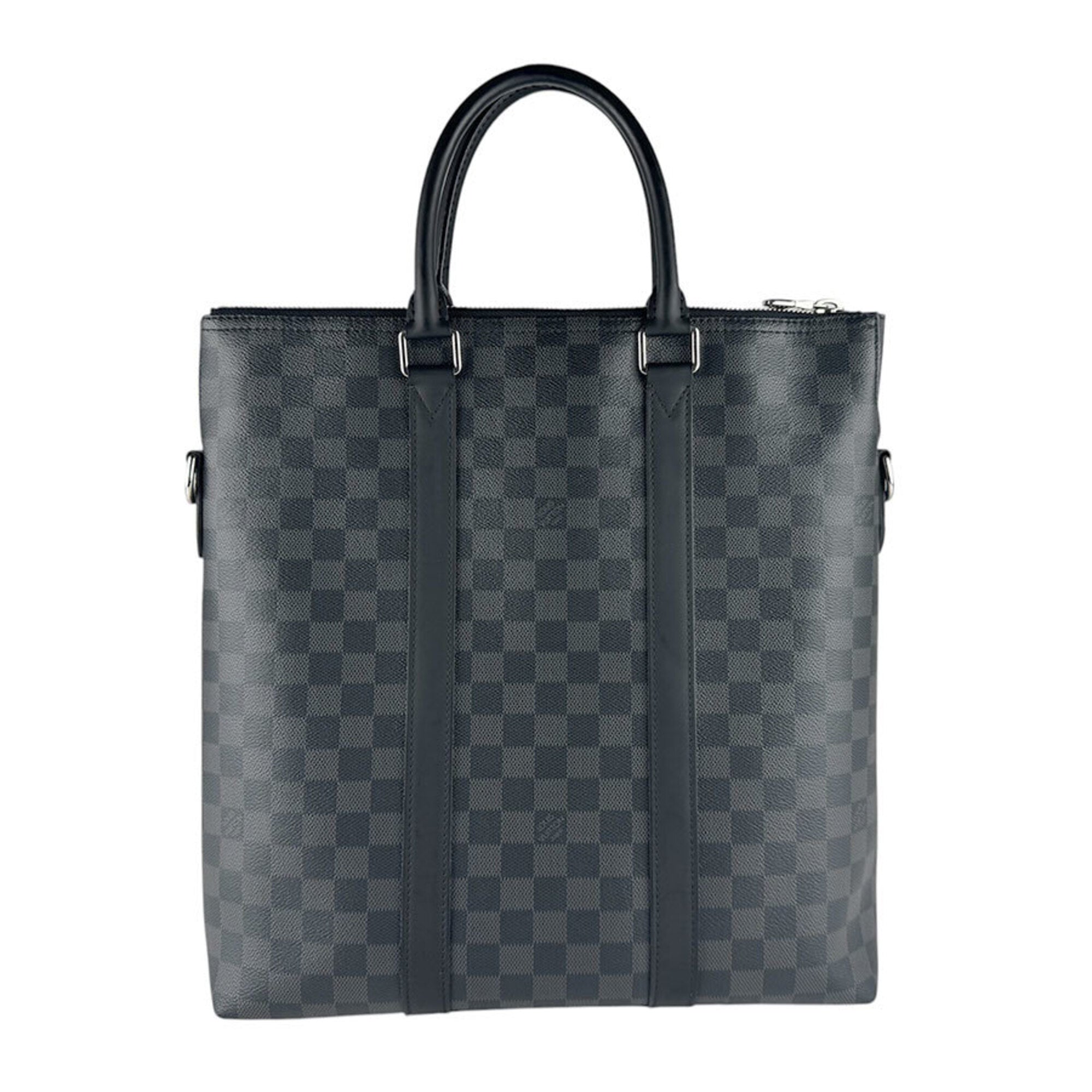 Louis Vuitton Black Damier Graphite Handbag (Pre-Owned)