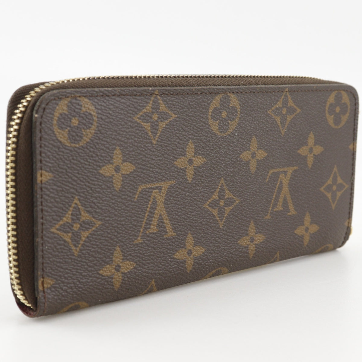 Louis Vuitton Brown Fuchsia Galle Monogram Red Color Monogram Long Wallet (Bi-Fold) (Pre-Owned)