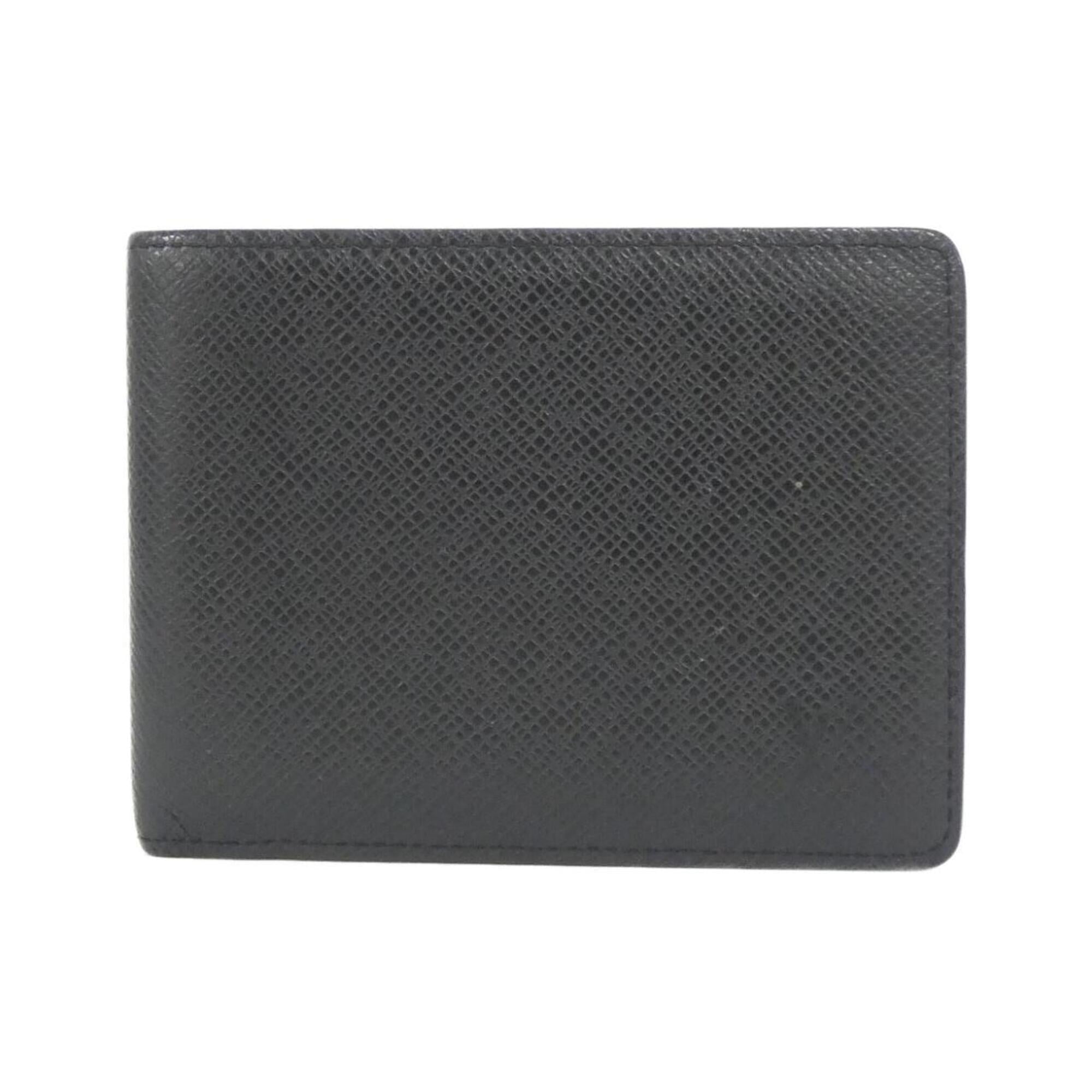 Louis Vuitton Black Leather Bill Wallet (Bi-Fold) (Pre-Owned)