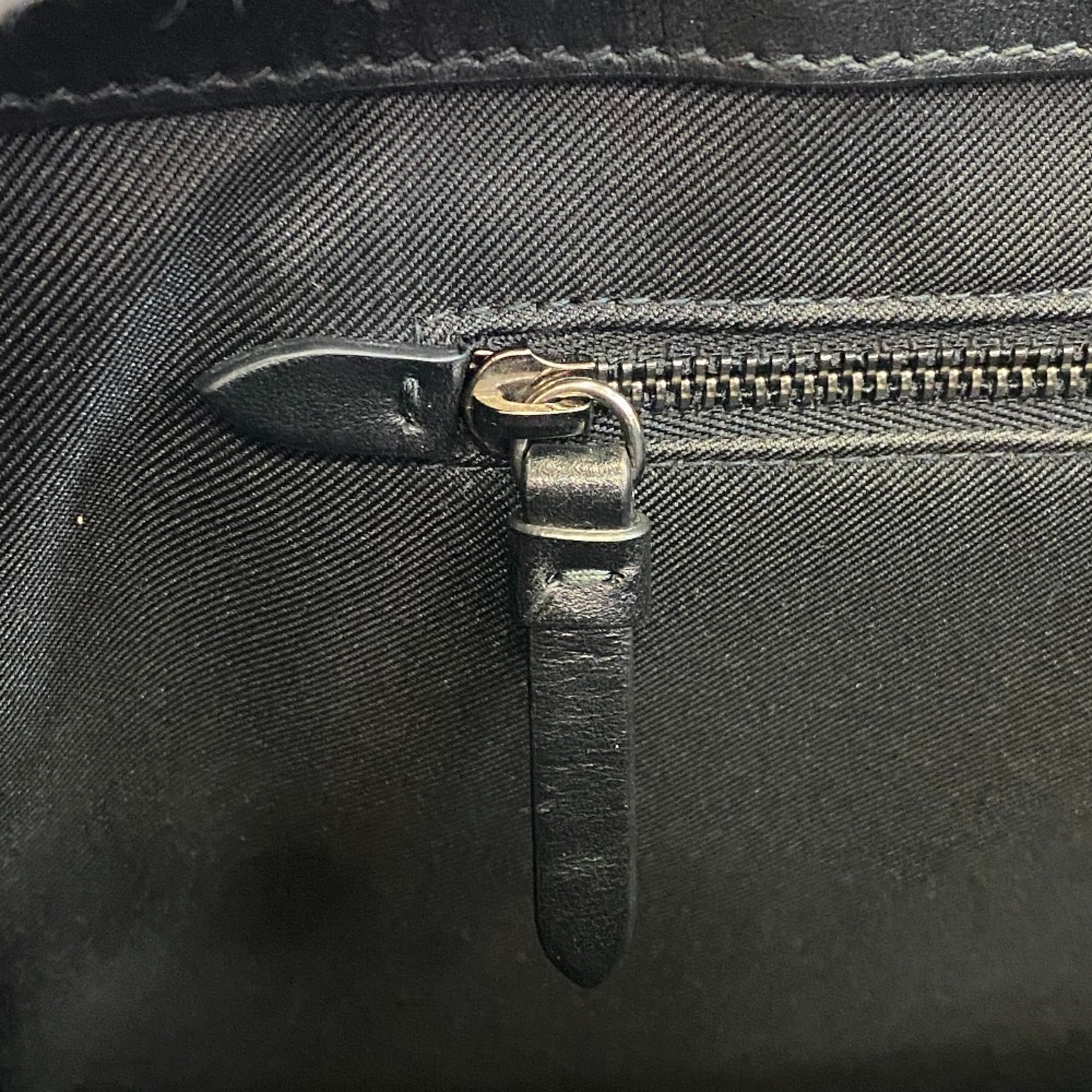 Jimmy Choo Black Leather Tote Bag (Pre-Owned)