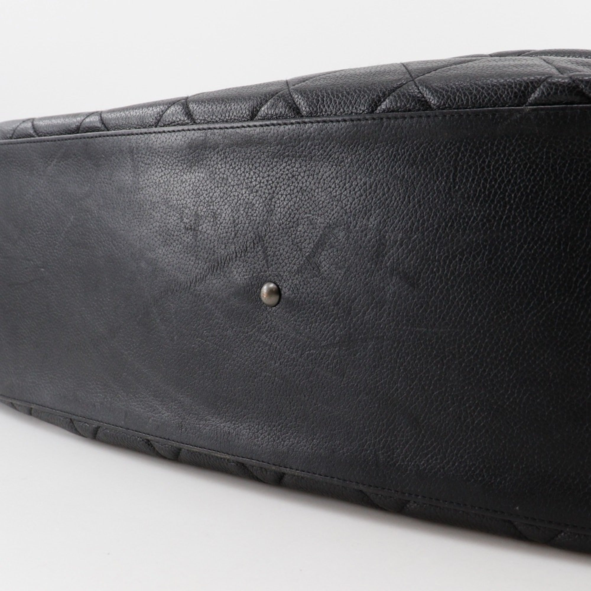 Chanel Black Leather Boston Bag (Pre-Owned)