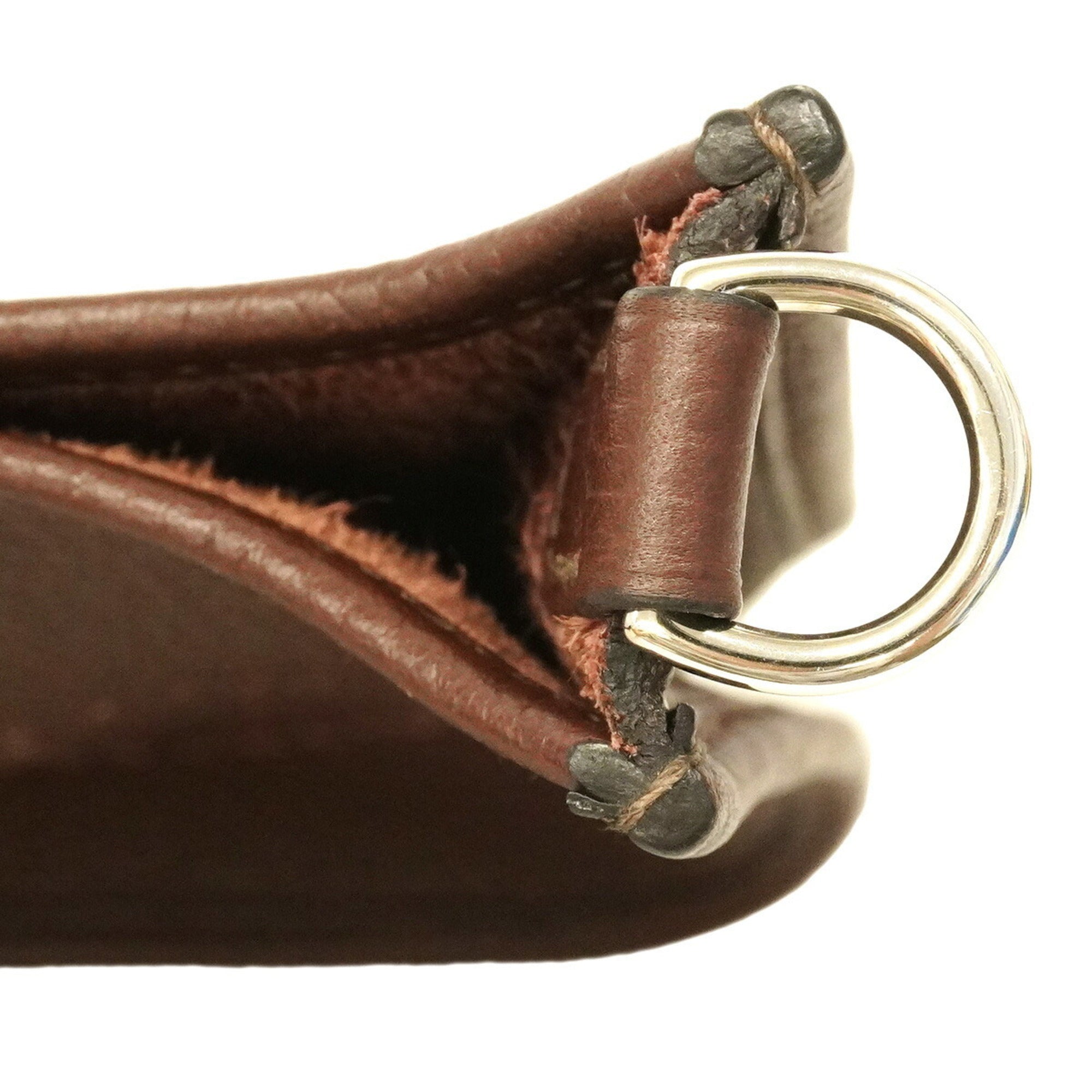 Hermes Brown Taurillon Clemence Leather Shoulder Bag (Pre-Owned)