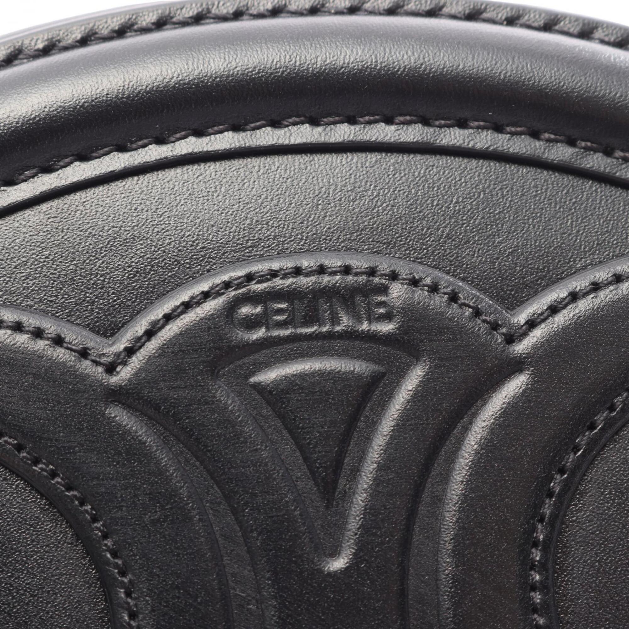 Celine Black Leather Handbag Shoulder Bag (Pre-Owned)