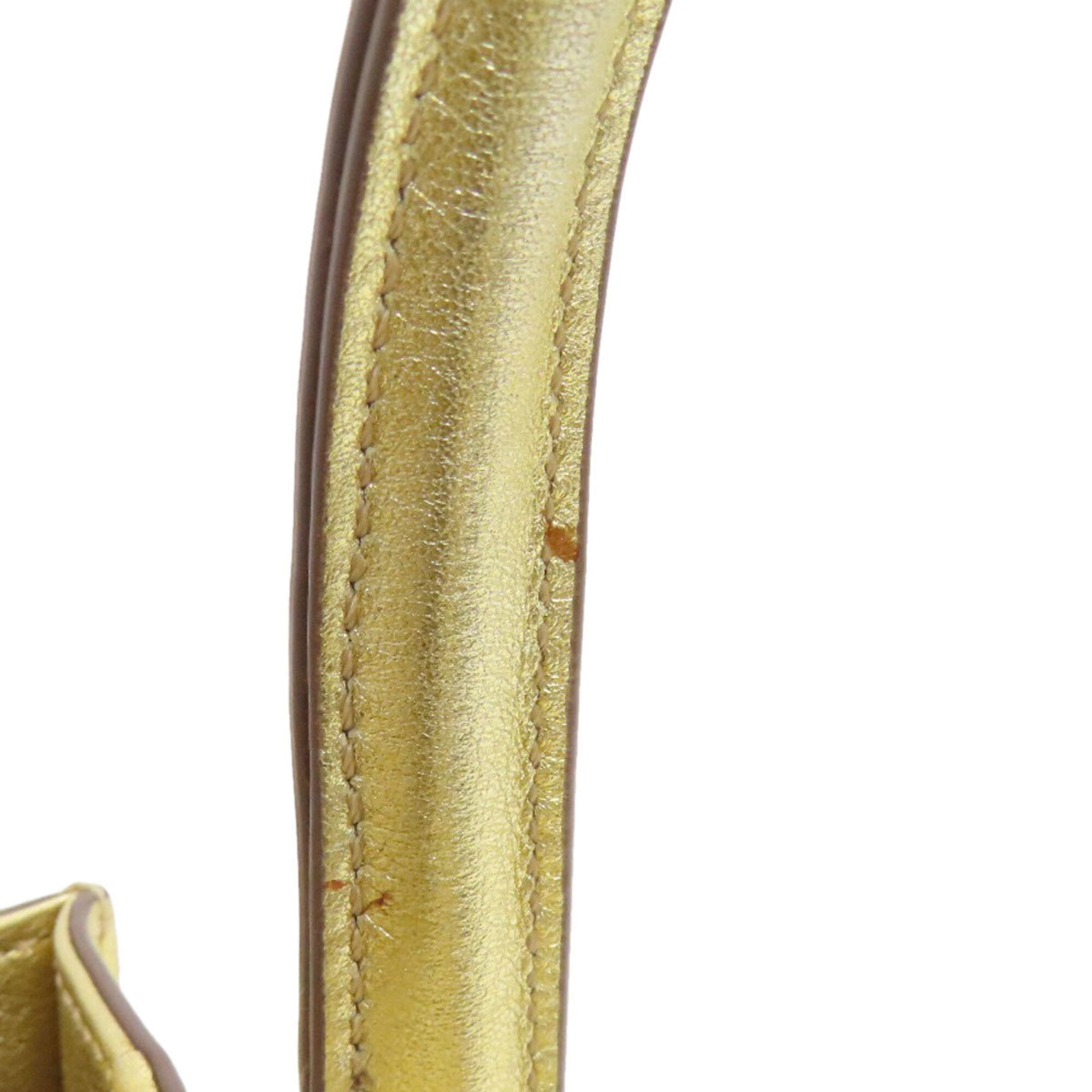 Tod's Gold Leather Handbag (Pre-Owned)
