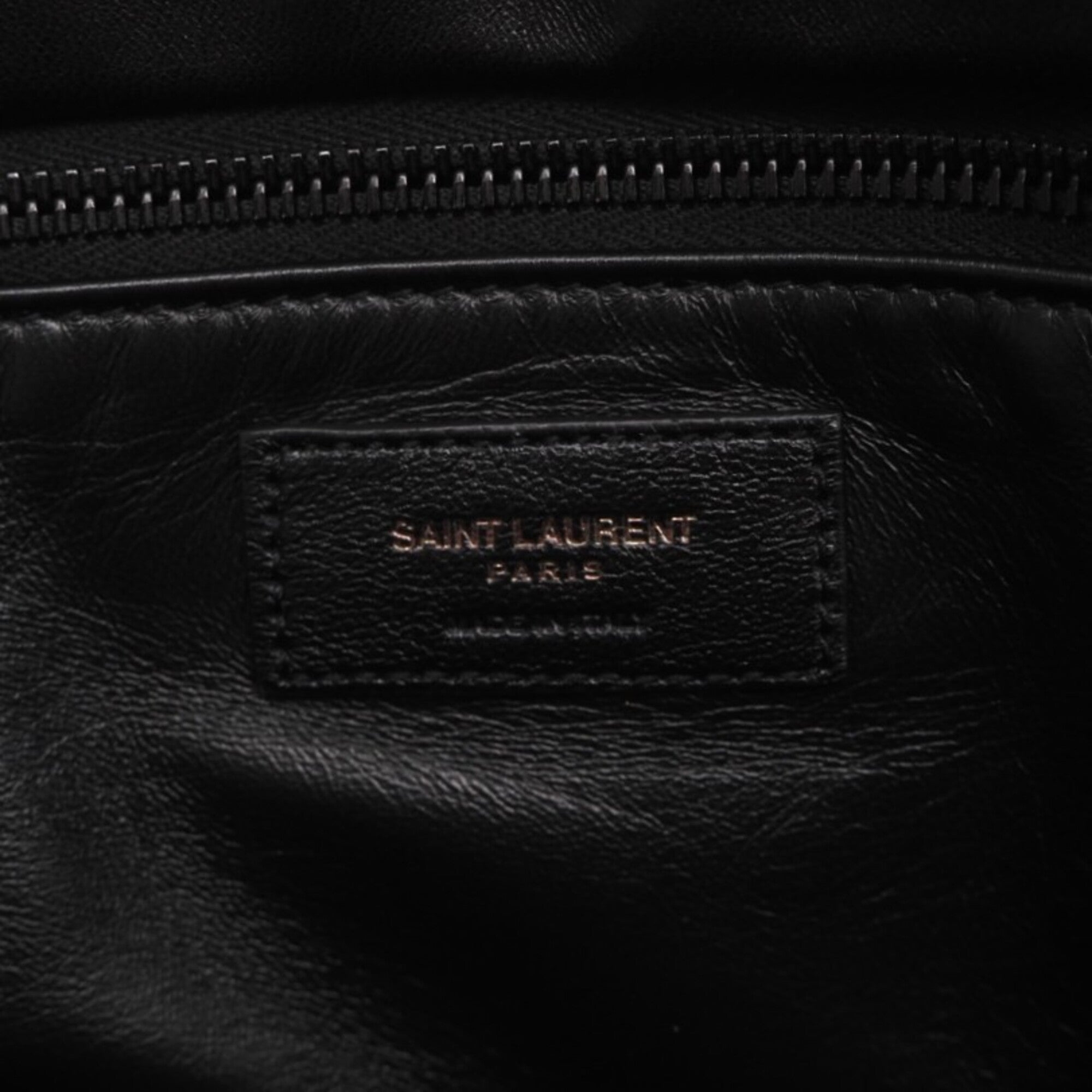 Yves Saint Laurent Black Leather Handbag Tote Bag (Pre-Owned)