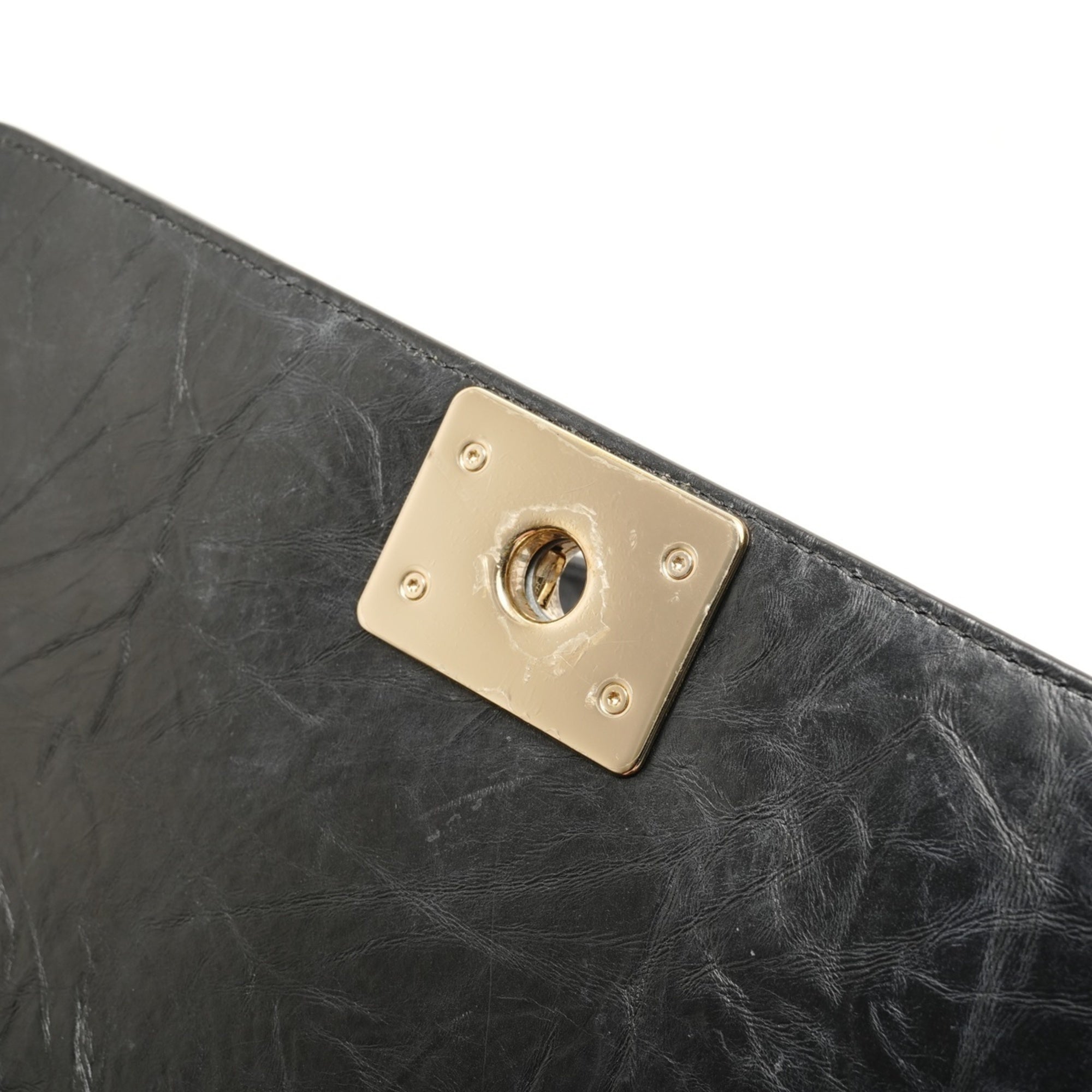 Chanel Boy Chanel Black Shoulder Bag (Pre-Owned)