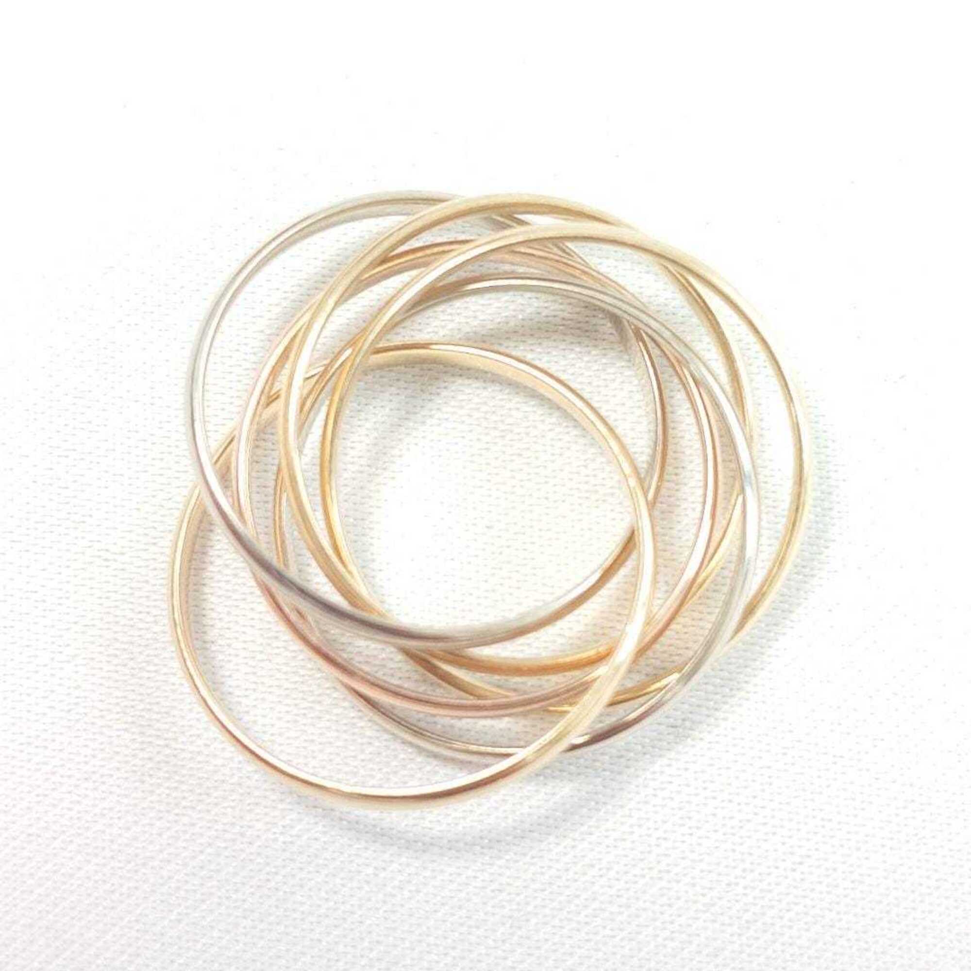 Cartier Trinity Yellow Gold (18K) White Gold (18K) Band Ring (Pre-Owned)