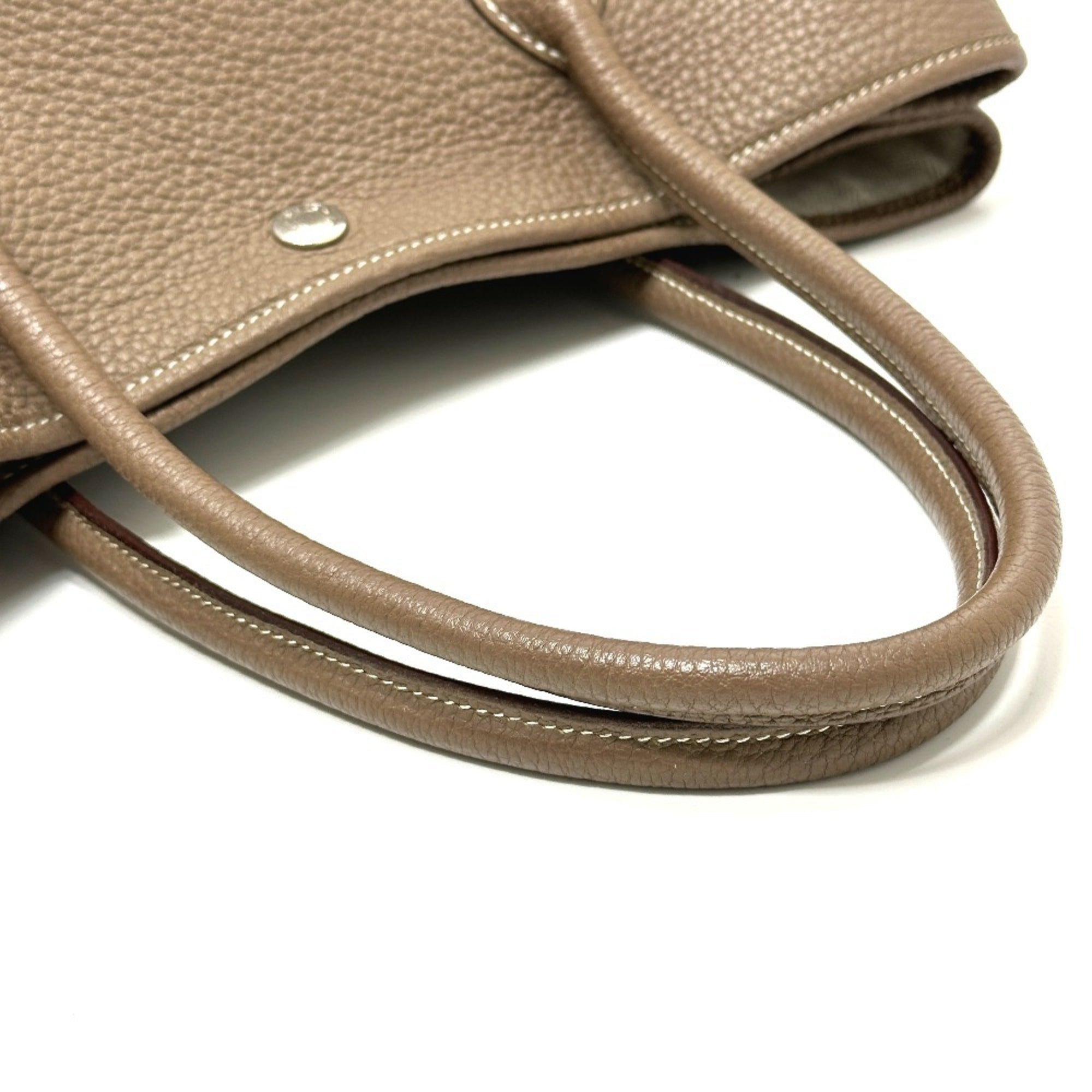 Hermes Beige Negonda Leather Handbag Tote Bag (Pre-Owned)