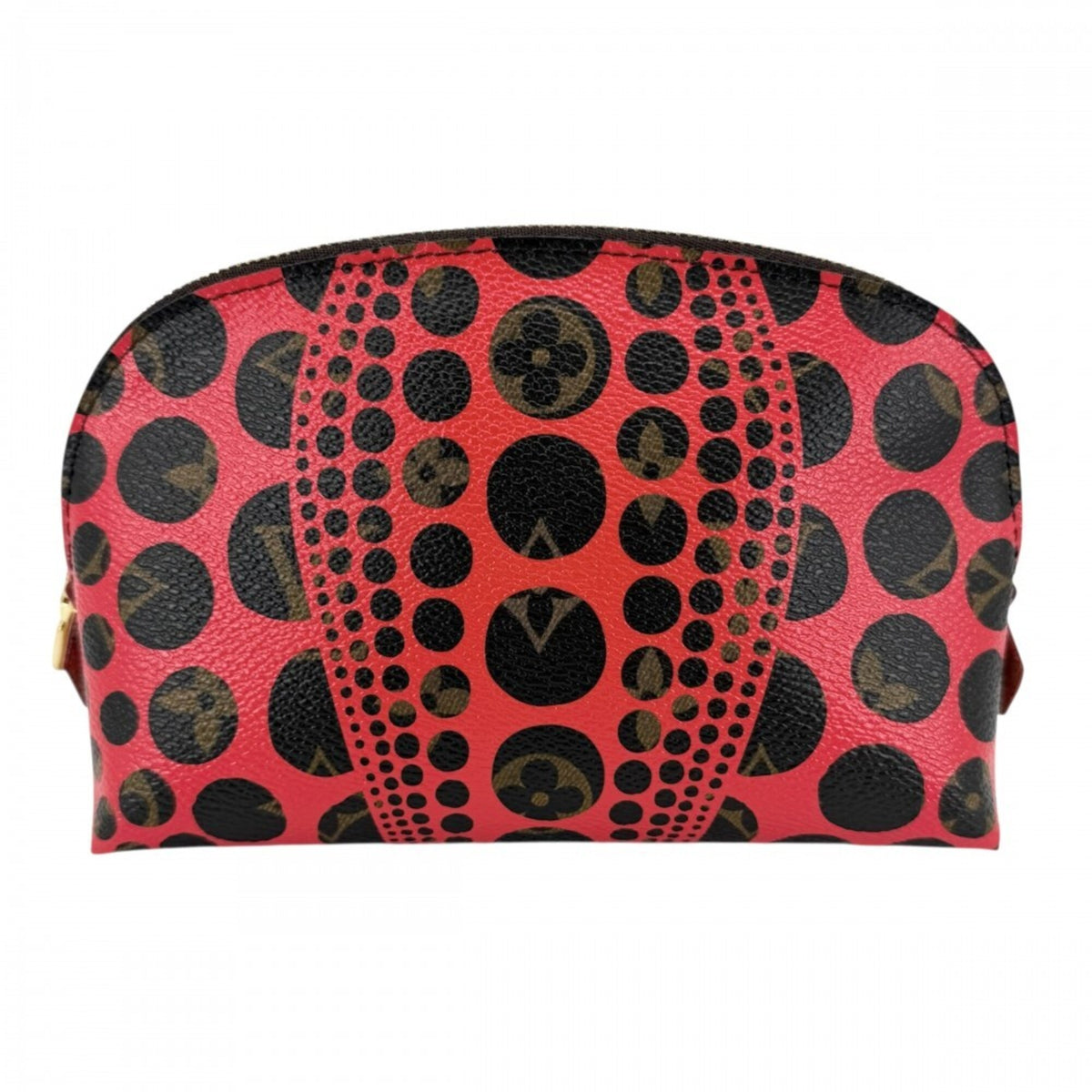 Louis Vuitton Brown Red Color Monogram Pochette Pouch (Pre-Owned)
