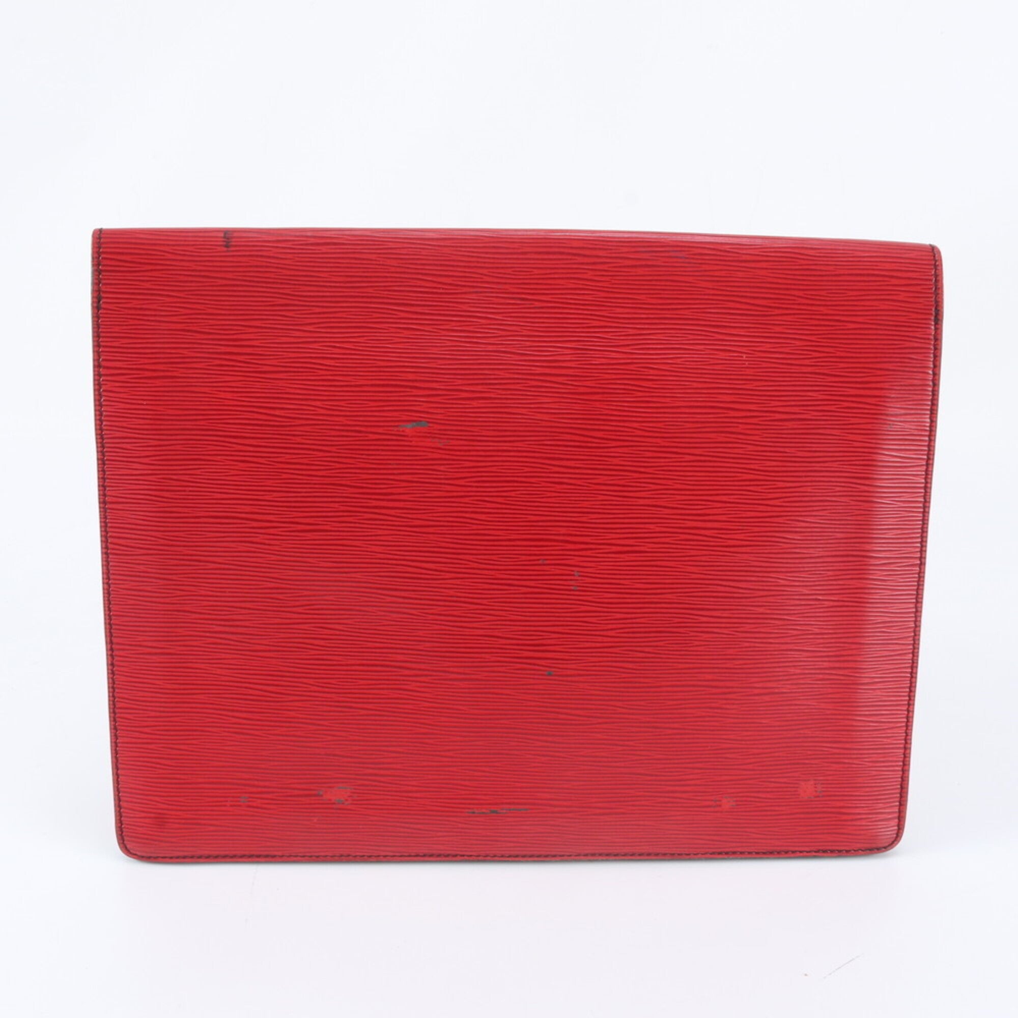 Louis Vuitton Castilian Red Leather Clutch Bag (Pre-Owned)