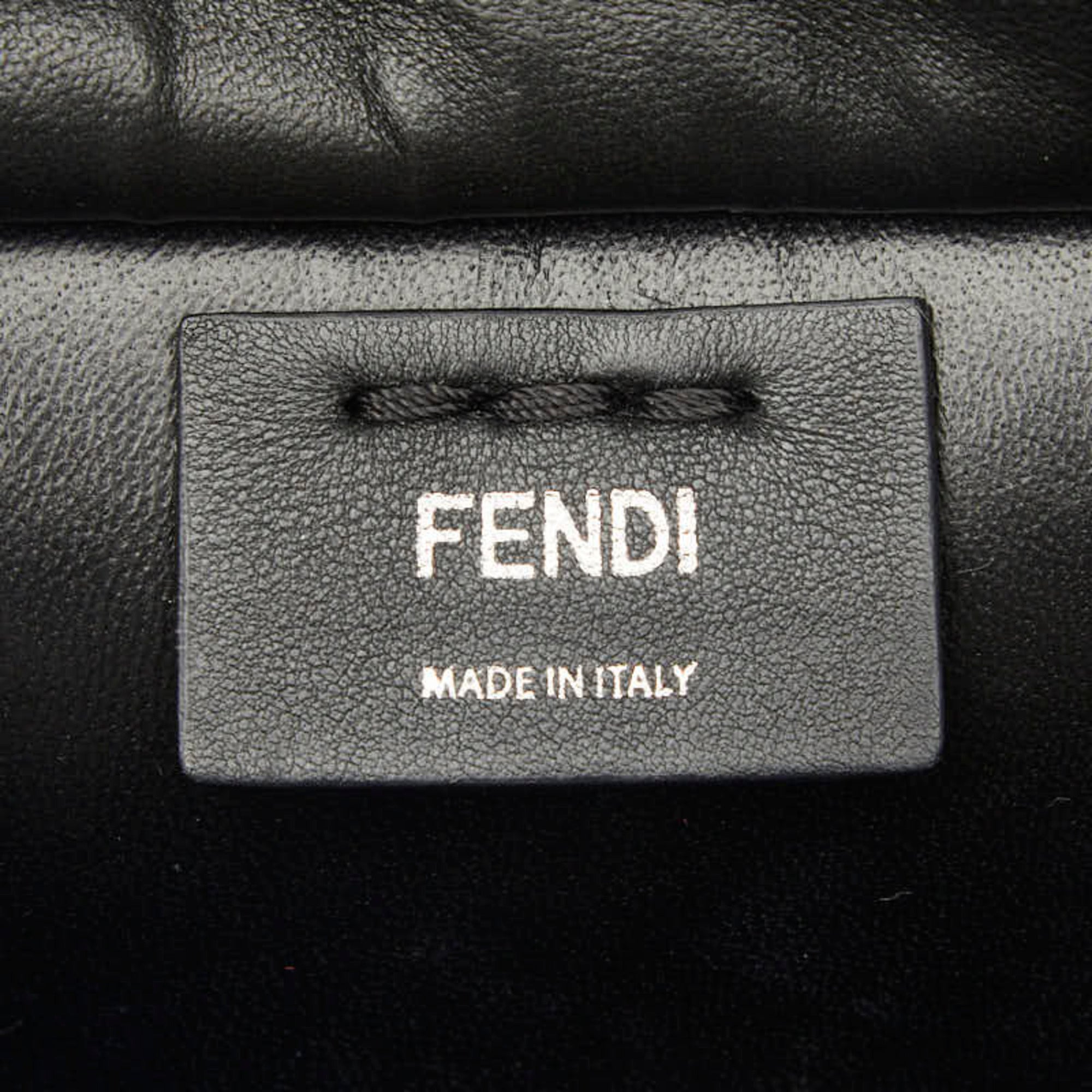 Fendi Black Leather Handbag Shoulder Bag (Pre-Owned)