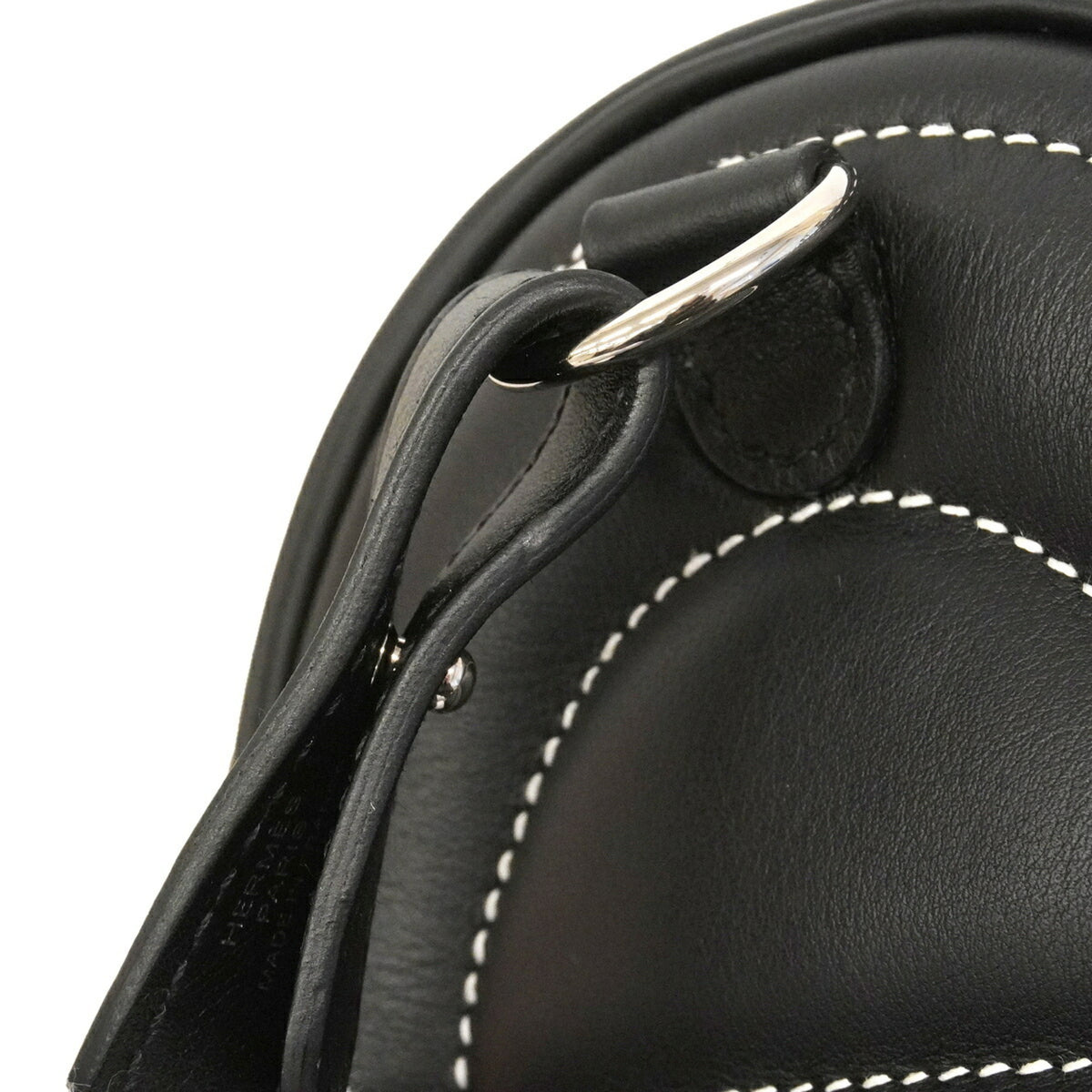 Hermes Black Swift Leather Shoulder Bag (Pre-Owned)