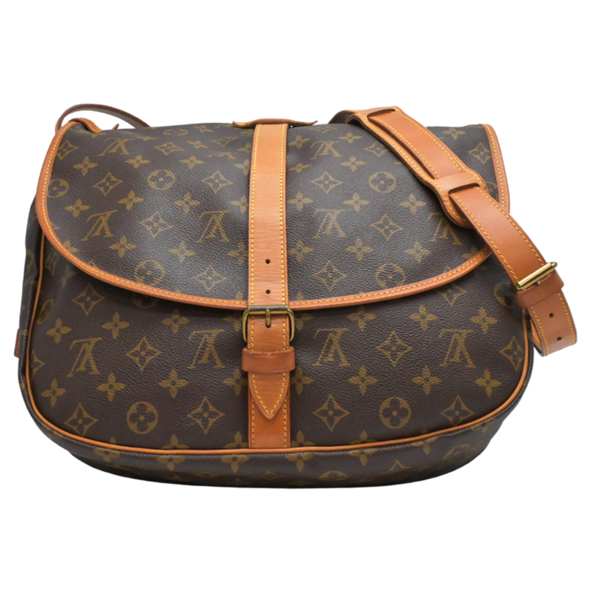 Louis Vuitton Brown Monogram Shoulder Bag (Pre-Owned)