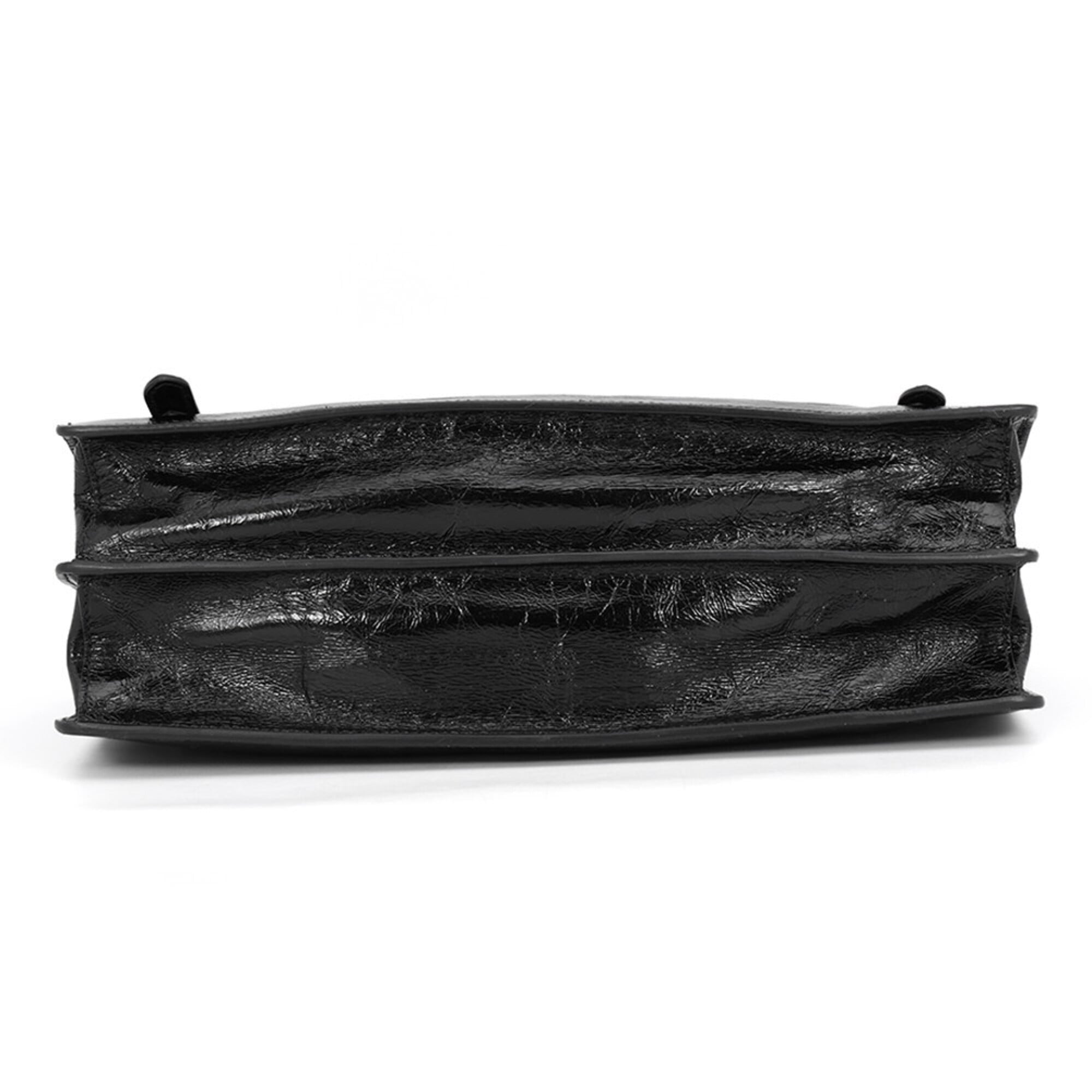 Prada Black Leather Handbag Shoulder Bag (Pre-Owned)