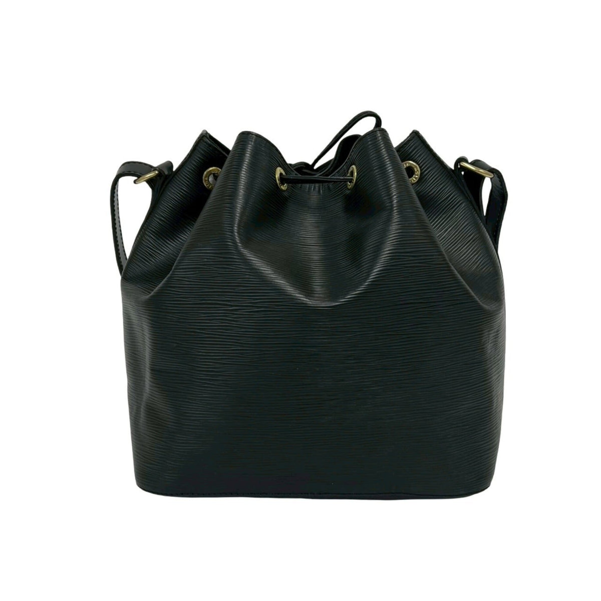 Louis Vuitton Black Leather Shoulder Bag (Pre-Owned)
