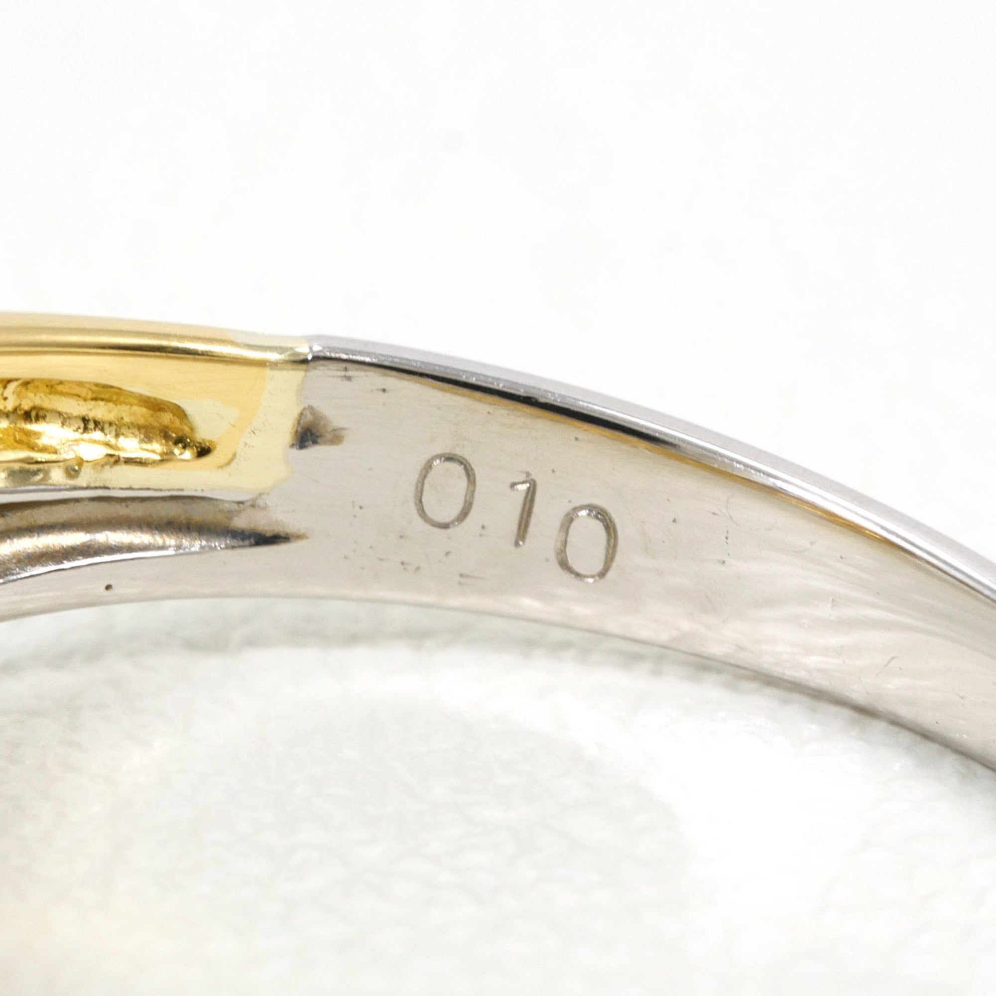 Unbranded Platinum Yellow Gold Yellow Gold (18K) Platinum 850 Band Ring (Pre-Owned)