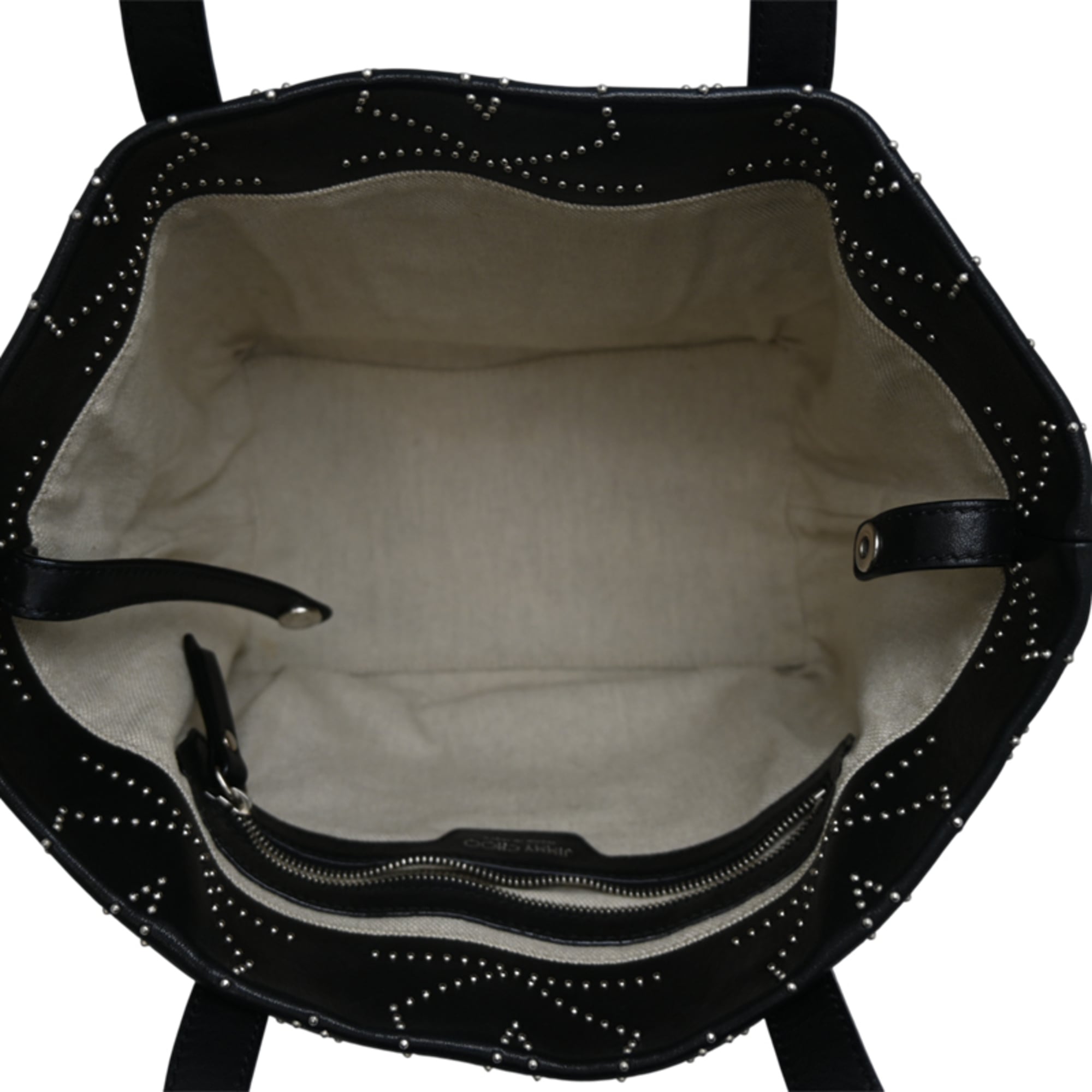 Jimmy Choo Black Leather Tote Bag (Pre-Owned)