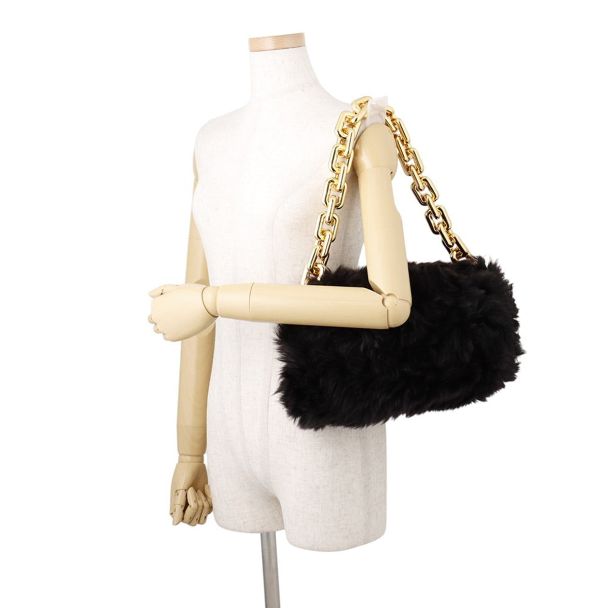 Bottega Veneta Black Handbag Pouch Shoulder Bag (Pre-Owned)