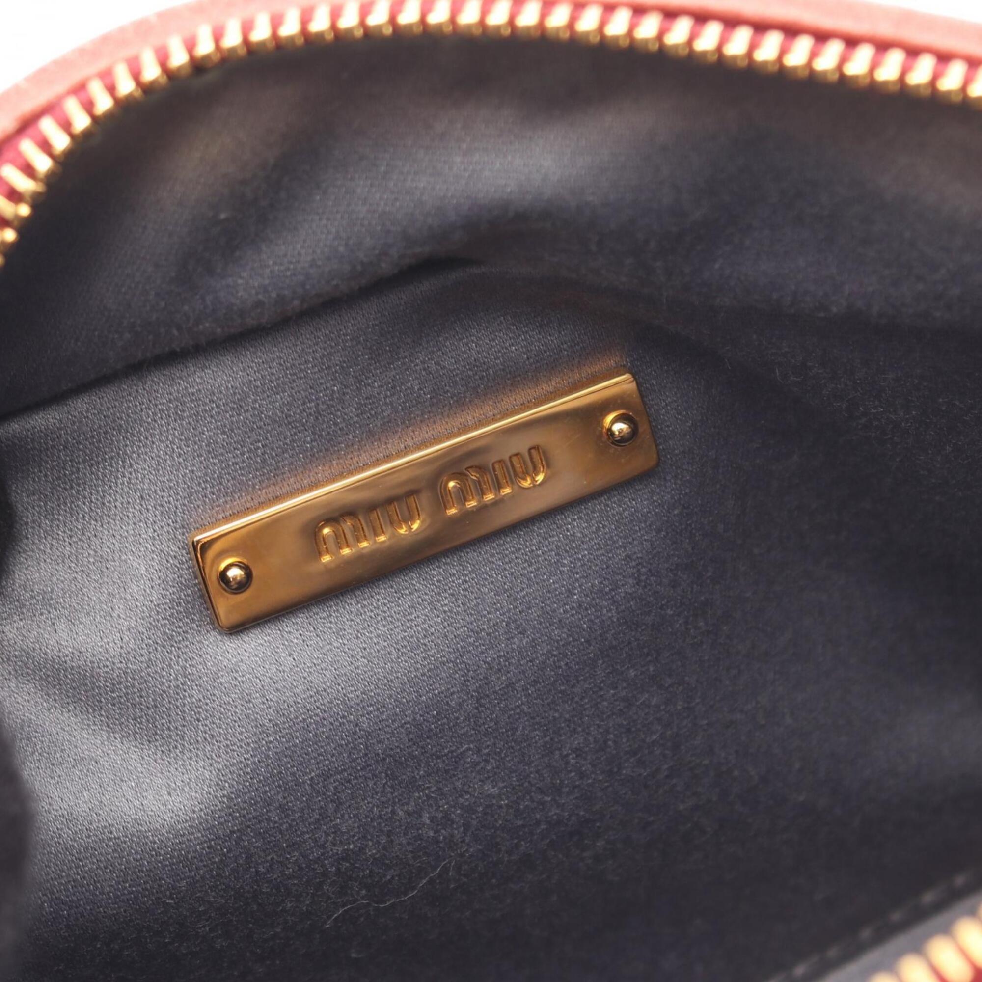 Miu Miu Matelasse Pink Leather Handbag Shoulder Bag (Pre-Owned)