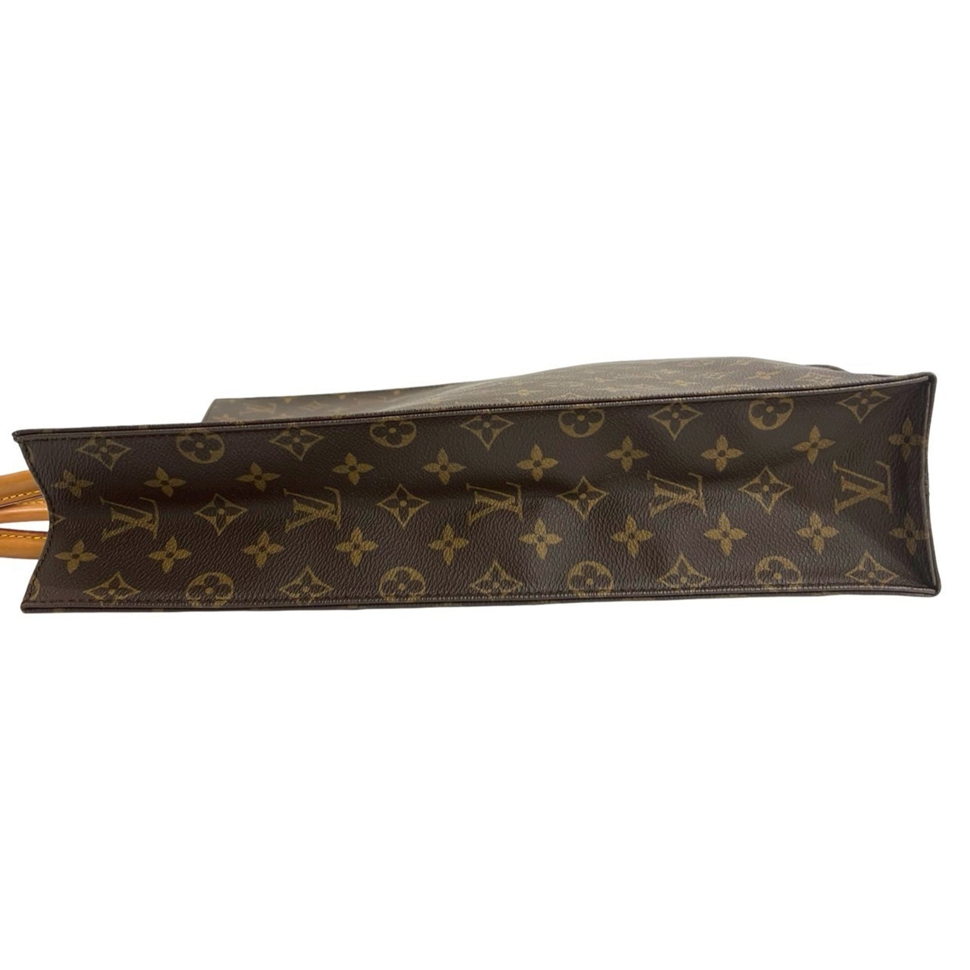 Louis Vuitton Brown Leather Pvc Handbag Tote Bag (Pre-Owned)