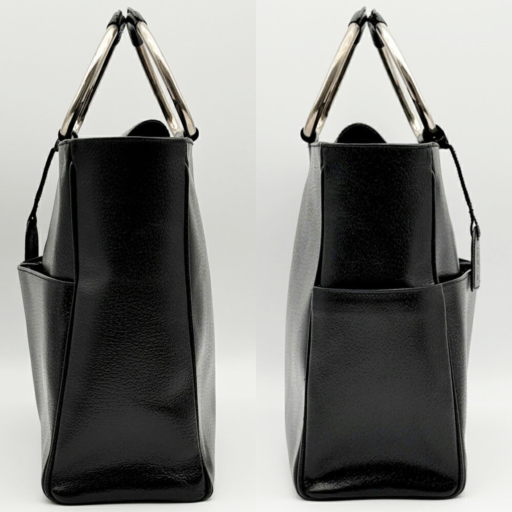 Gucci Black Leather Tote Bag (Pre-Owned)