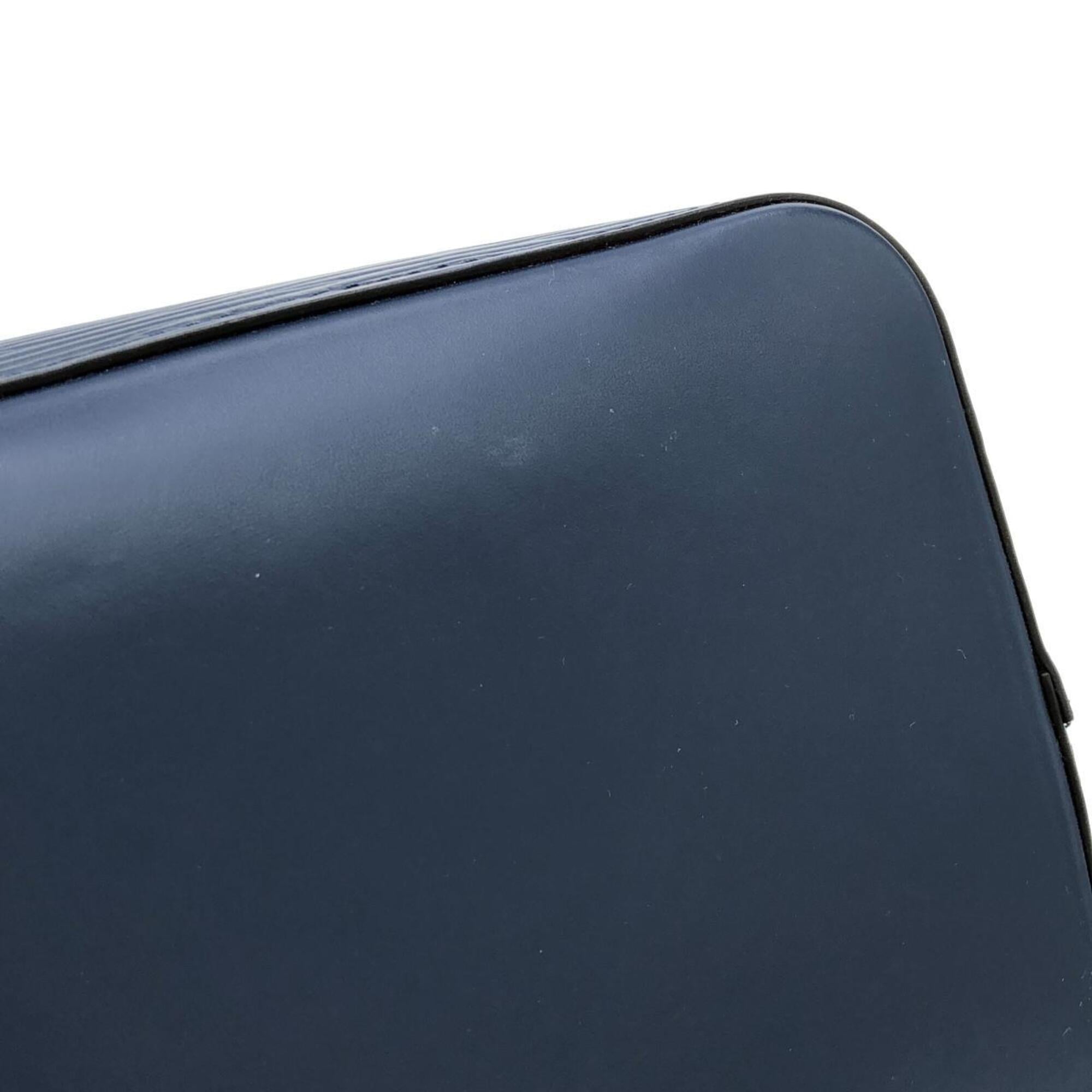 Louis Vuitton Dark Blue Indigo Leather Shoulder Bag (Pre-Owned)
