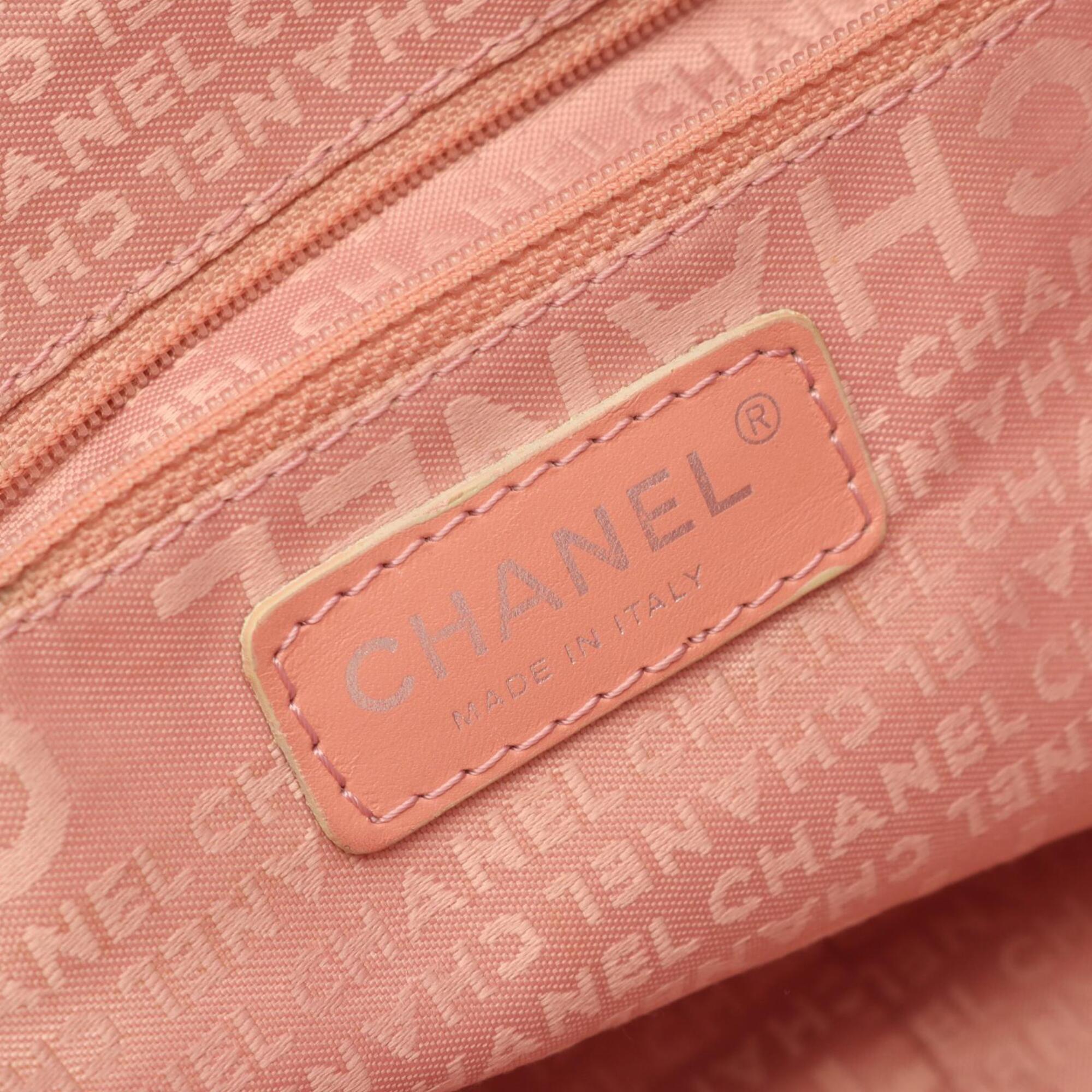 Chanel Pink Grained Calfskin Handbag Tote Bag (Pre-Owned)