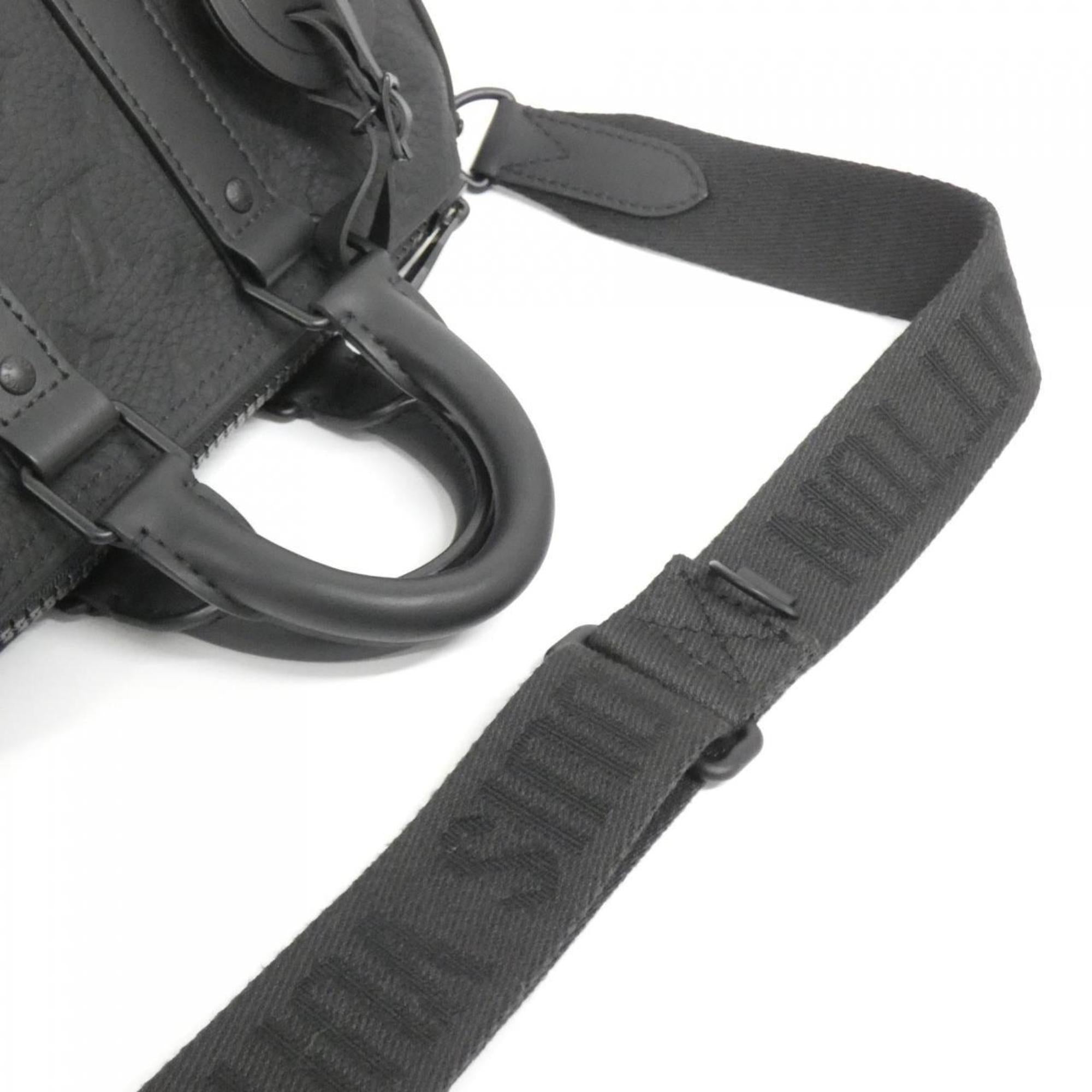 Louis Vuitton Taurillon Black Leather Boston Bag (Pre-Owned)