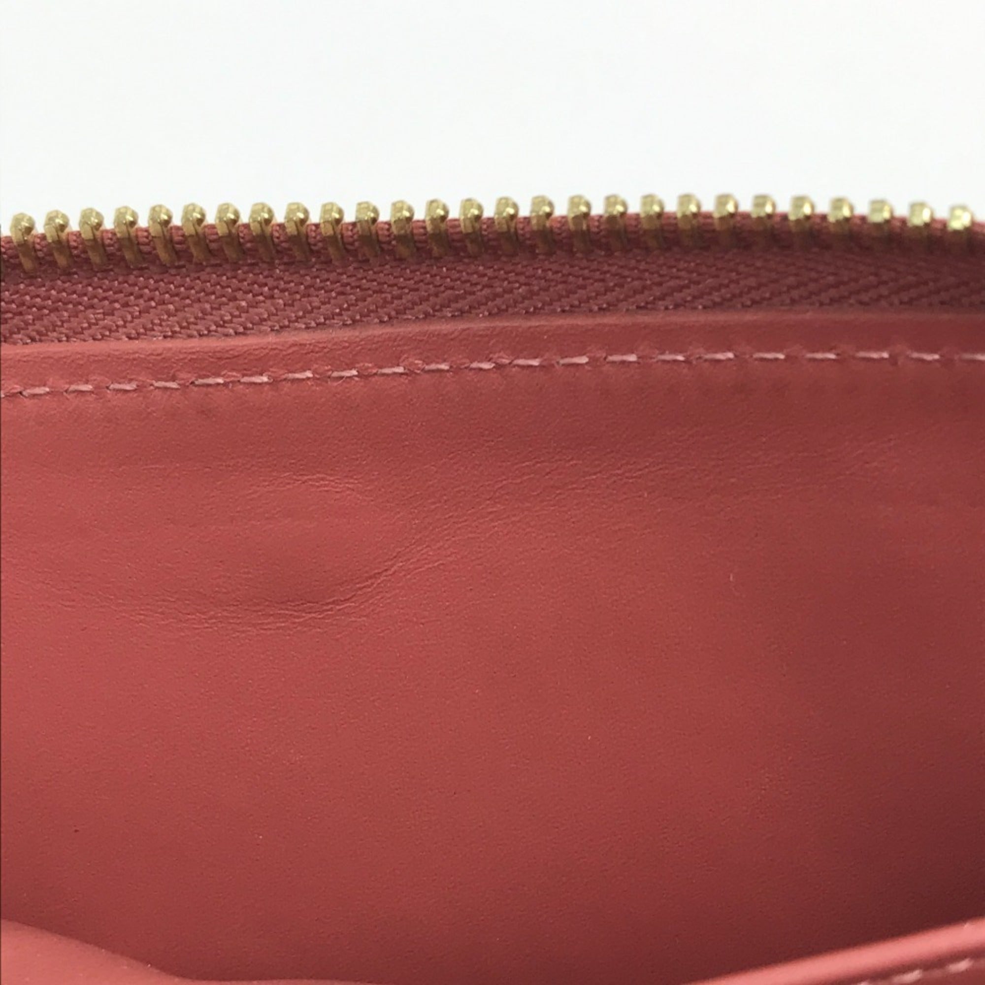 Louis Vuitton Monogram Monogram Pink Beige Monogram Patent Leather Long Wallet (Bi-Fold) (Pre-Owned)