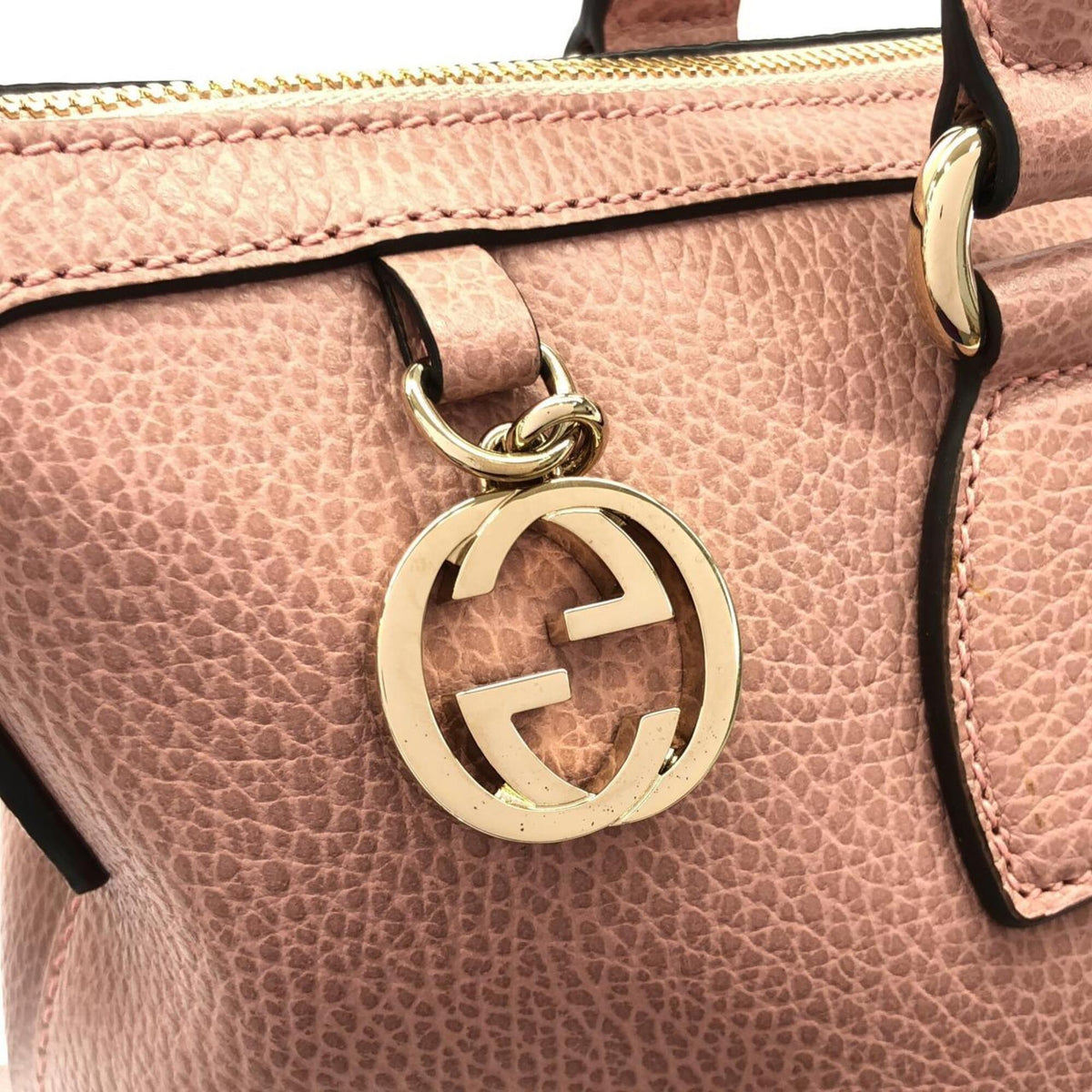 Gucci Pink Leather Handbag (Pre-Owned)