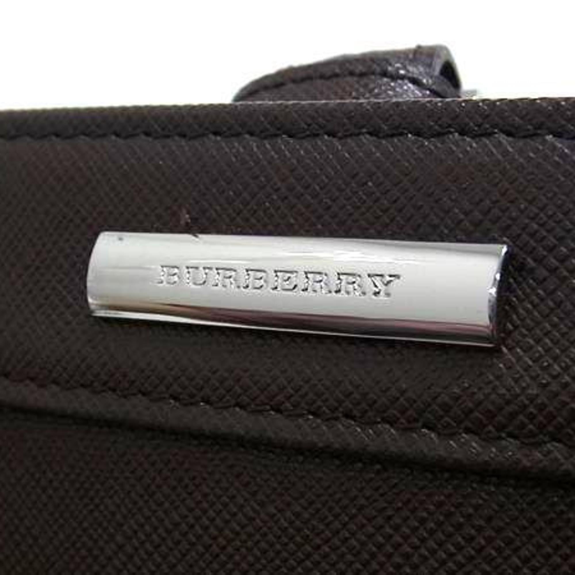 Burberry Brown Leather Handbag Tote Bag (Pre-Owned)