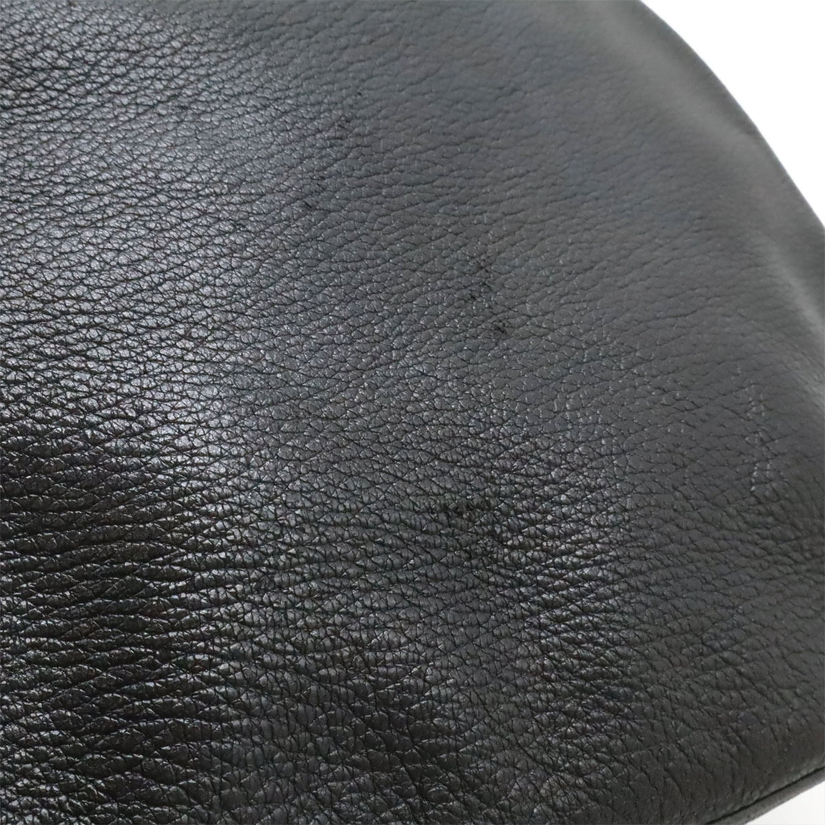 Hermes Black Taurillon Clemence Leather Shoulder Bag (Pre-Owned)
