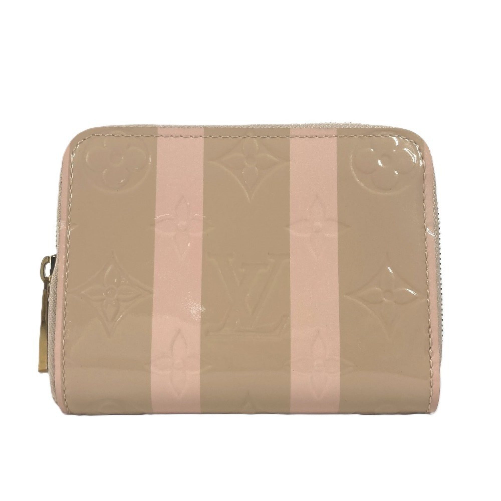 Louis Vuitton Beige Pink Vernis Long Wallet (Bi-Fold) (Pre-Owned)