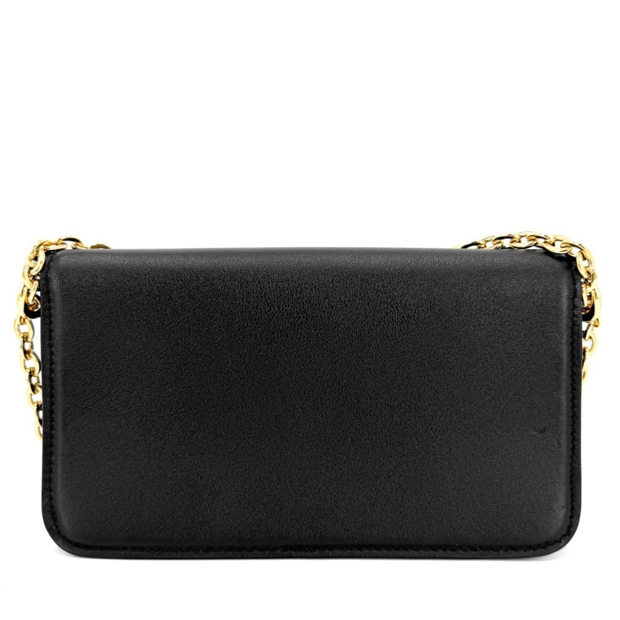 Louis Vuitton Black Leather Shoulder Bag (Pre-Owned)