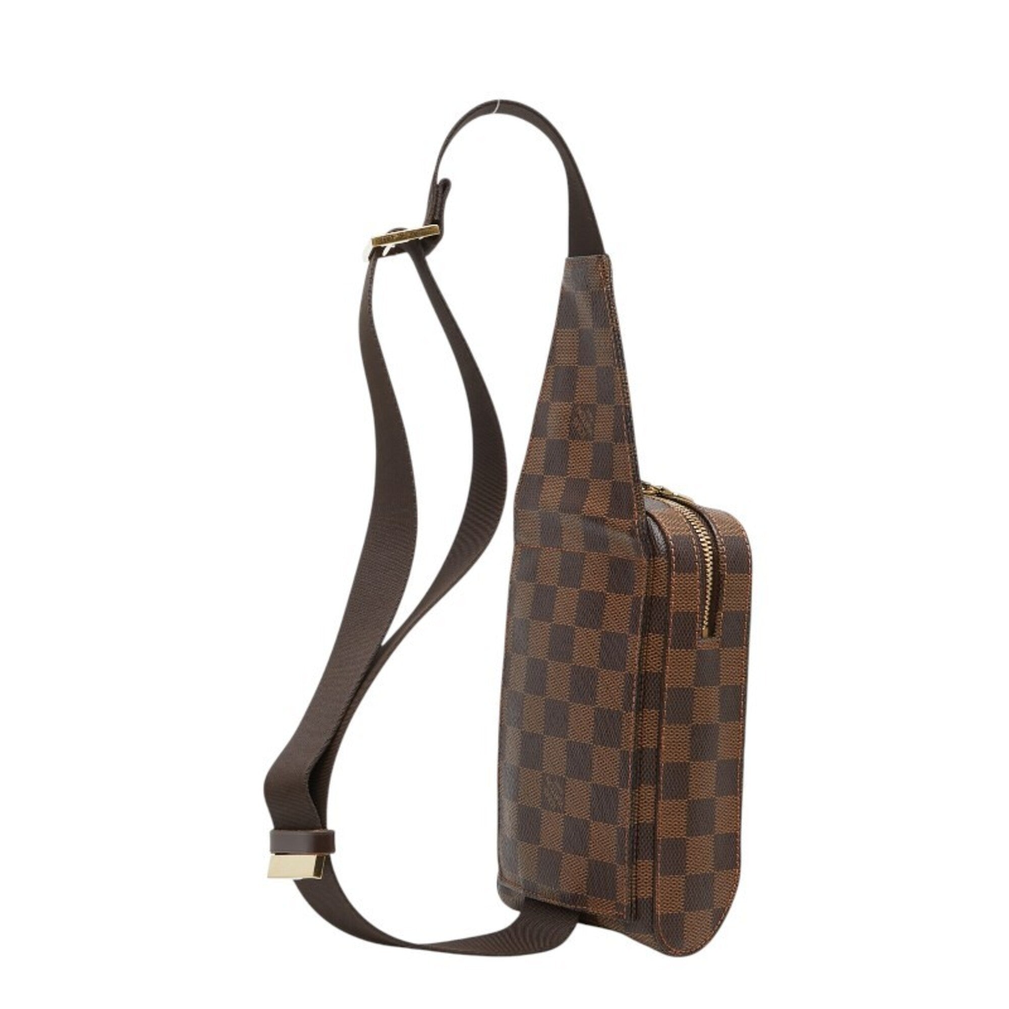 Louis Vuitton Damier Brown Pvc Leather Shoulder Bag Sling Bag (Pre-Owned)