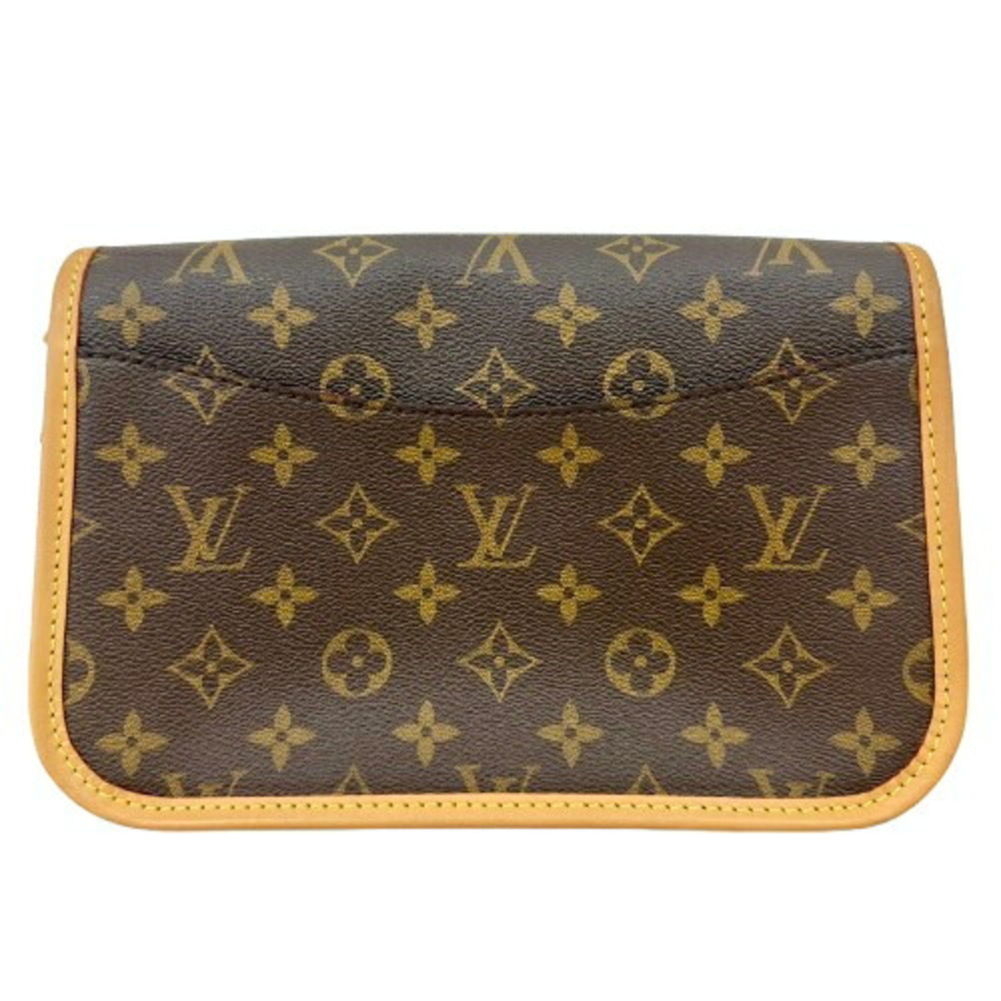 Louis Vuitton Monogram Brown Leather Shoulder Bag (Pre-Owned)