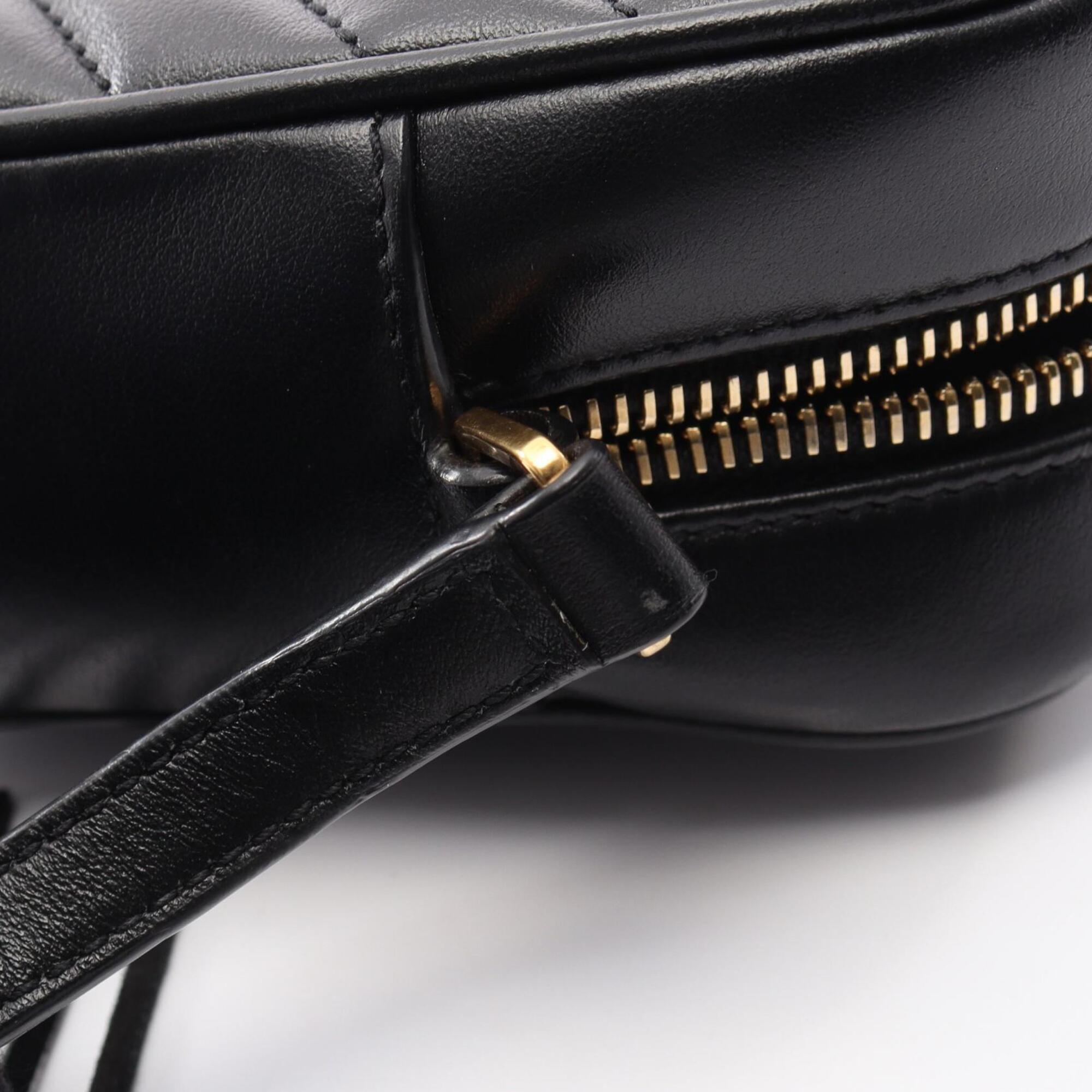 Saint Laurent Black Leather Handbag Shoulder Bag (Pre-Owned)